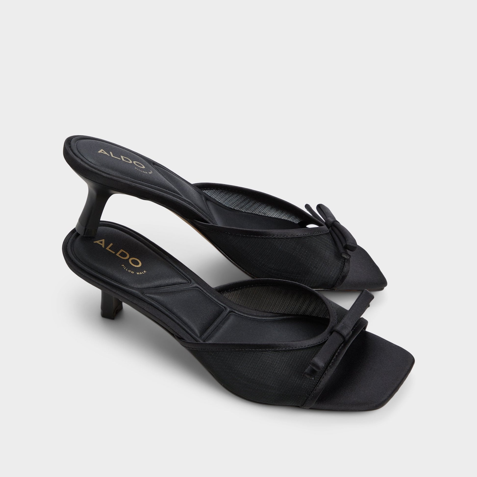 Begoniaa Black Women's Heeled mules - Heeled mule, Kitten heel - Black