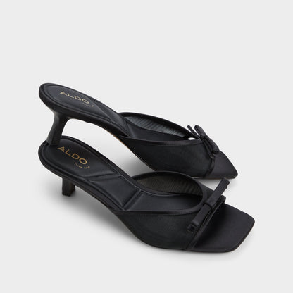 Begoniaa Black Women's Heeled mules - Heeled mule, Kitten heel - Black