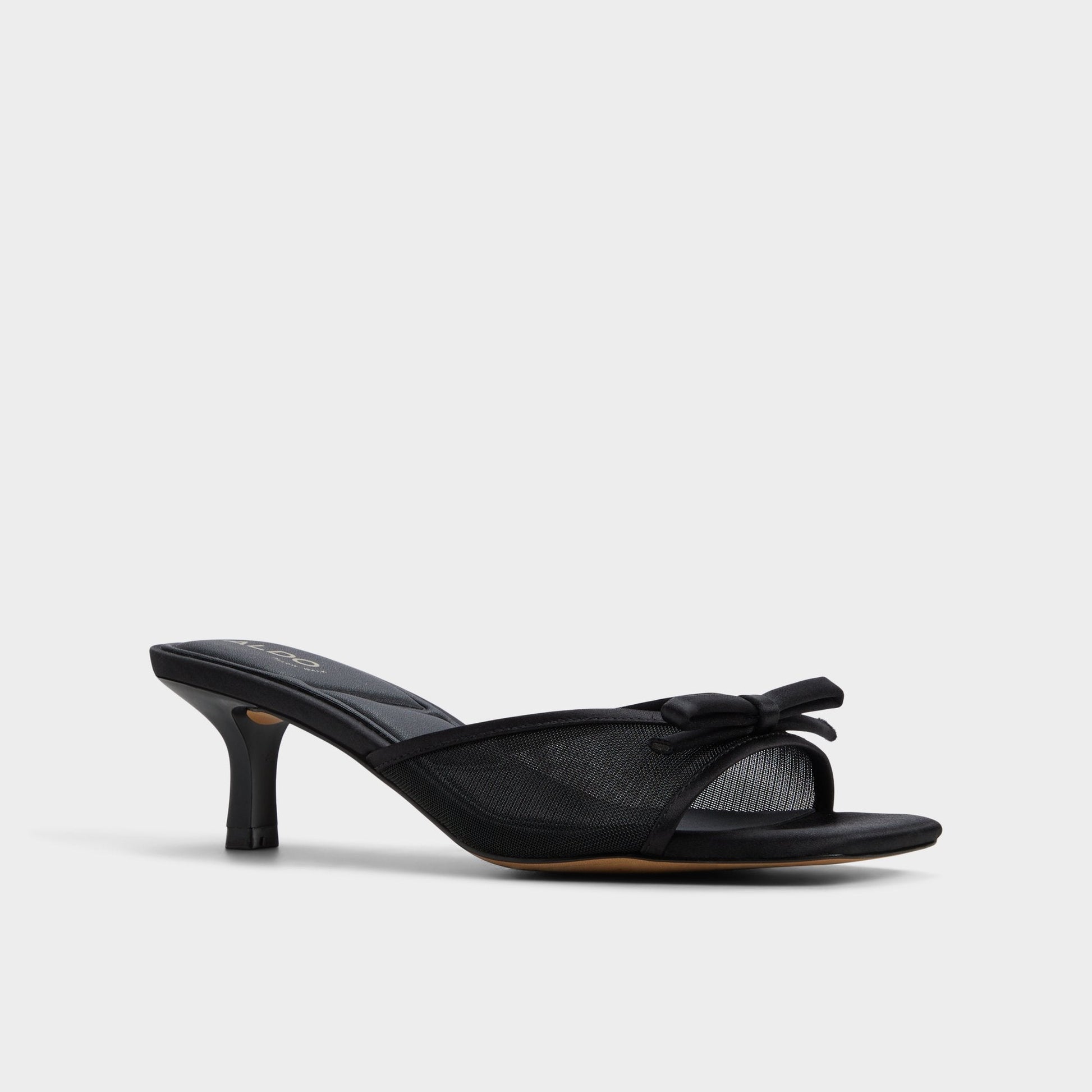 Begoniaa Black Women's Heeled mules - Heeled mule, Kitten heel - Black