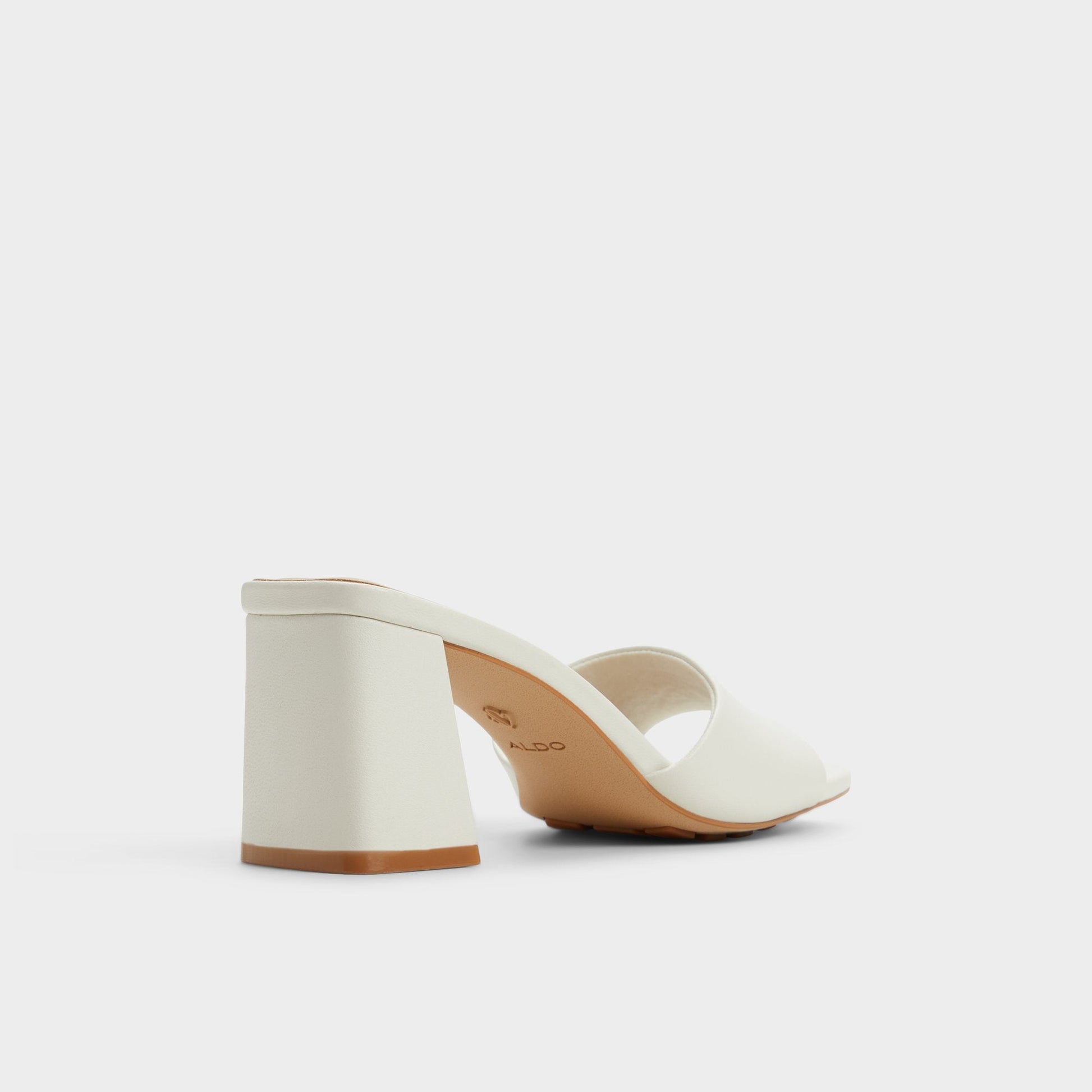 Tisha White Women's Heeled mules - Heeled mule, Block heel - White