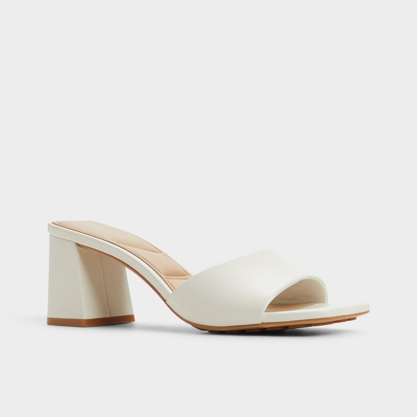 Tisha White Women's Heeled mules - Heeled mule, Block heel - White
