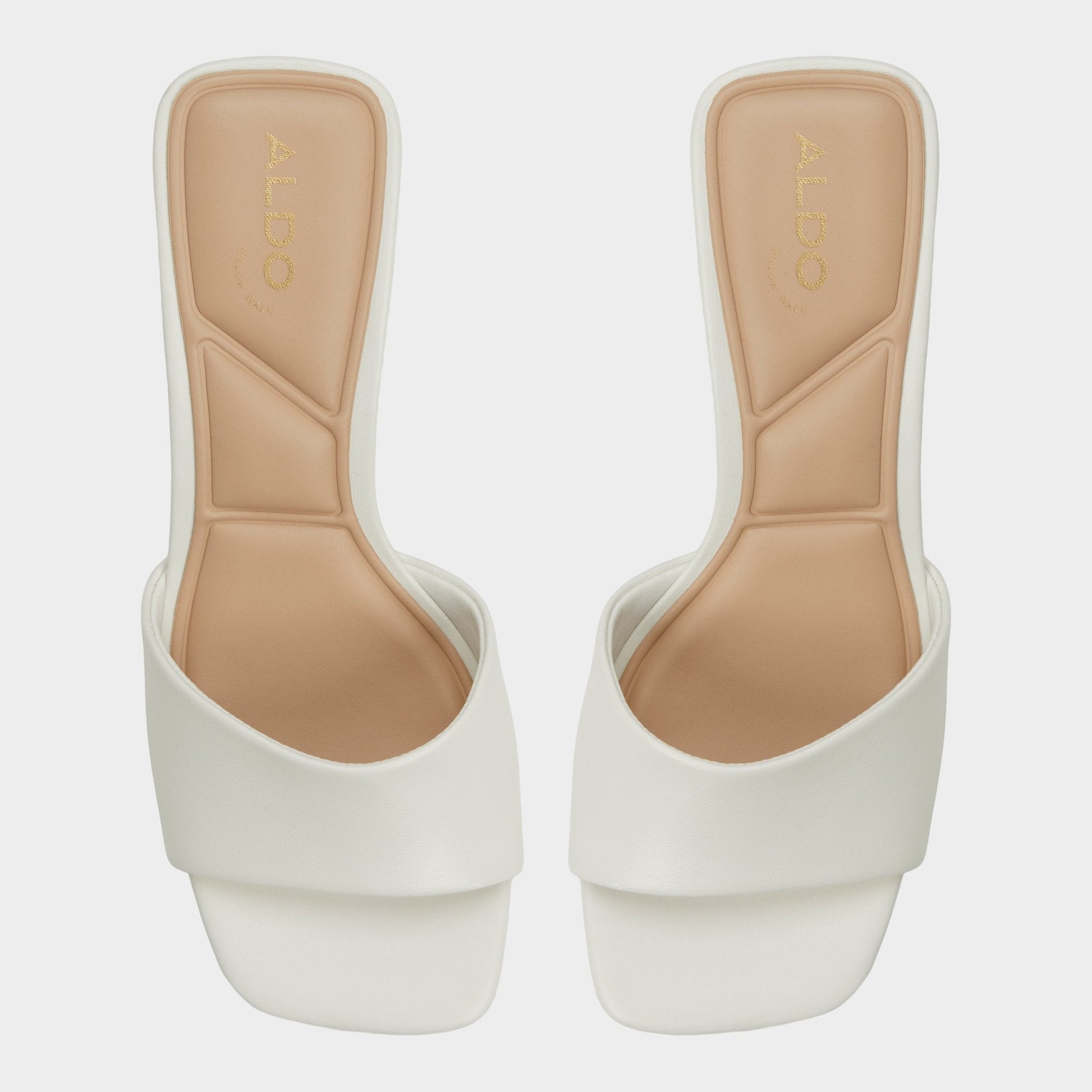 Tisha White Women's Heeled mules - Heeled mule, Block heel - White