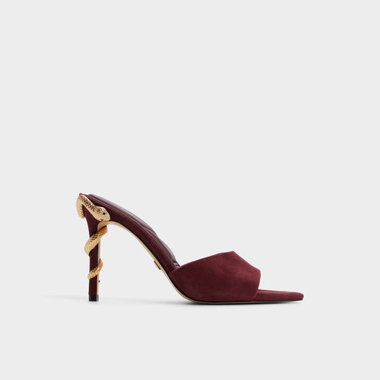 Seashella in Bordo - Heeled mule - Bordo