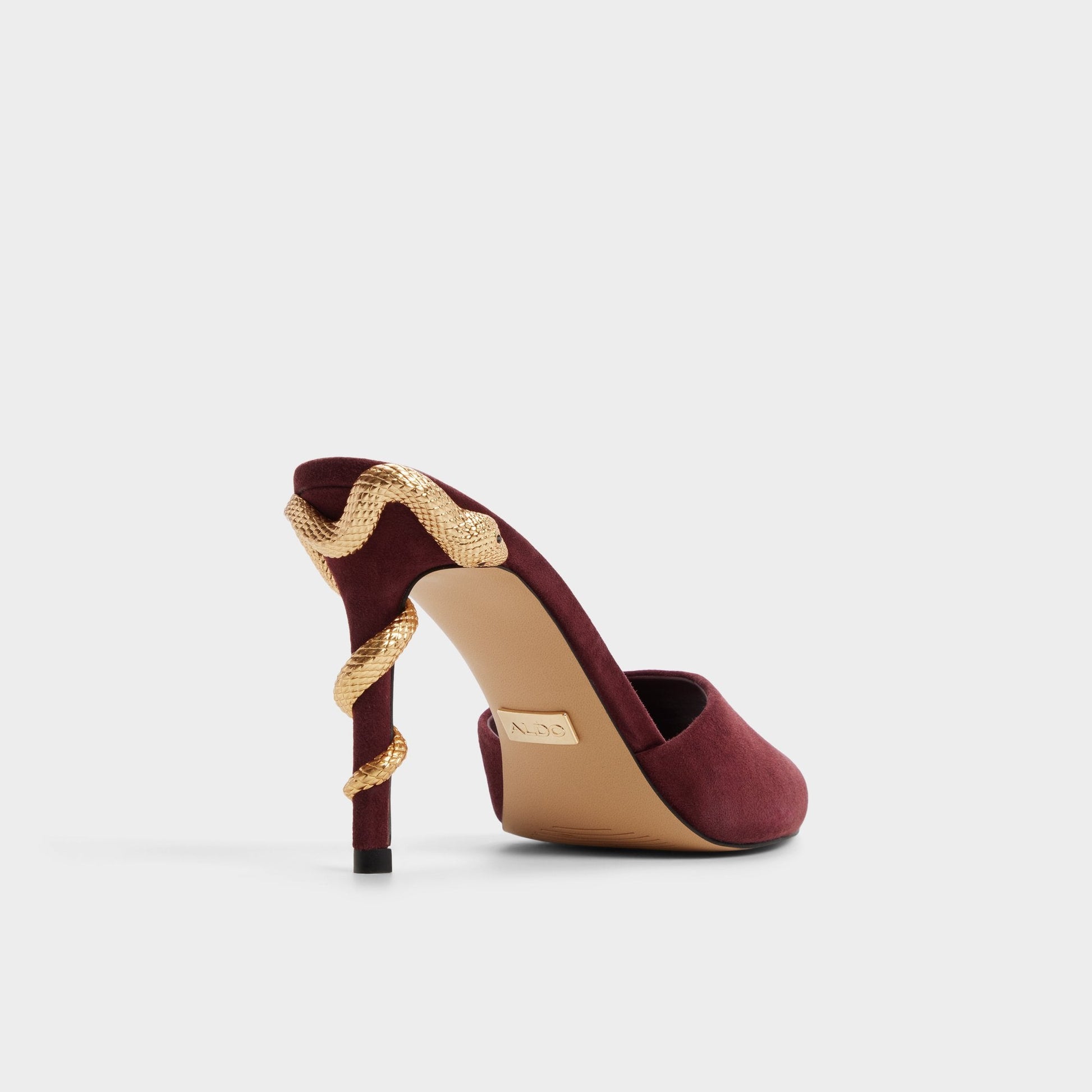 Seashella in Bordo - Heeled mule - Bordo