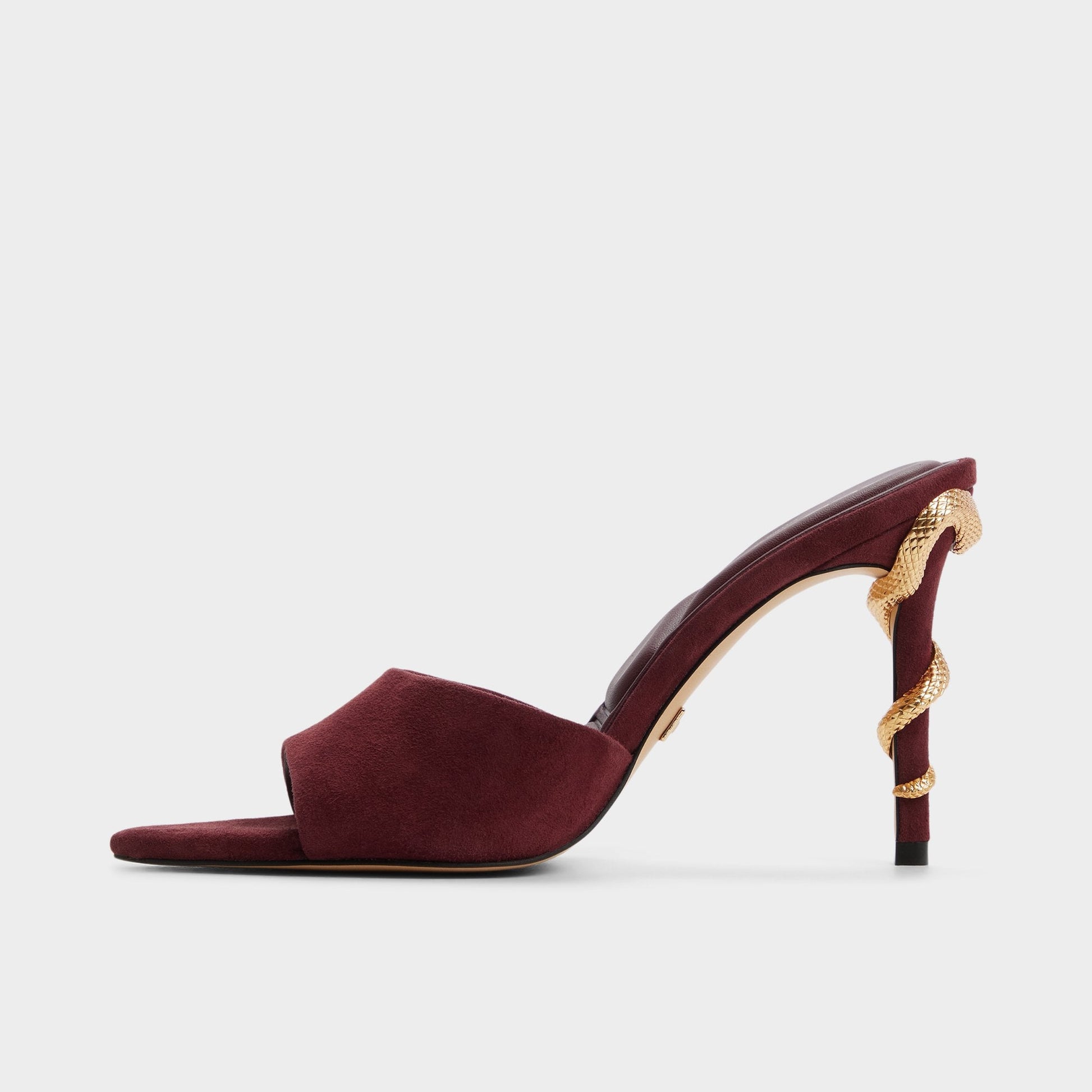 Seashella in Bordo - Heeled mule - Bordo
