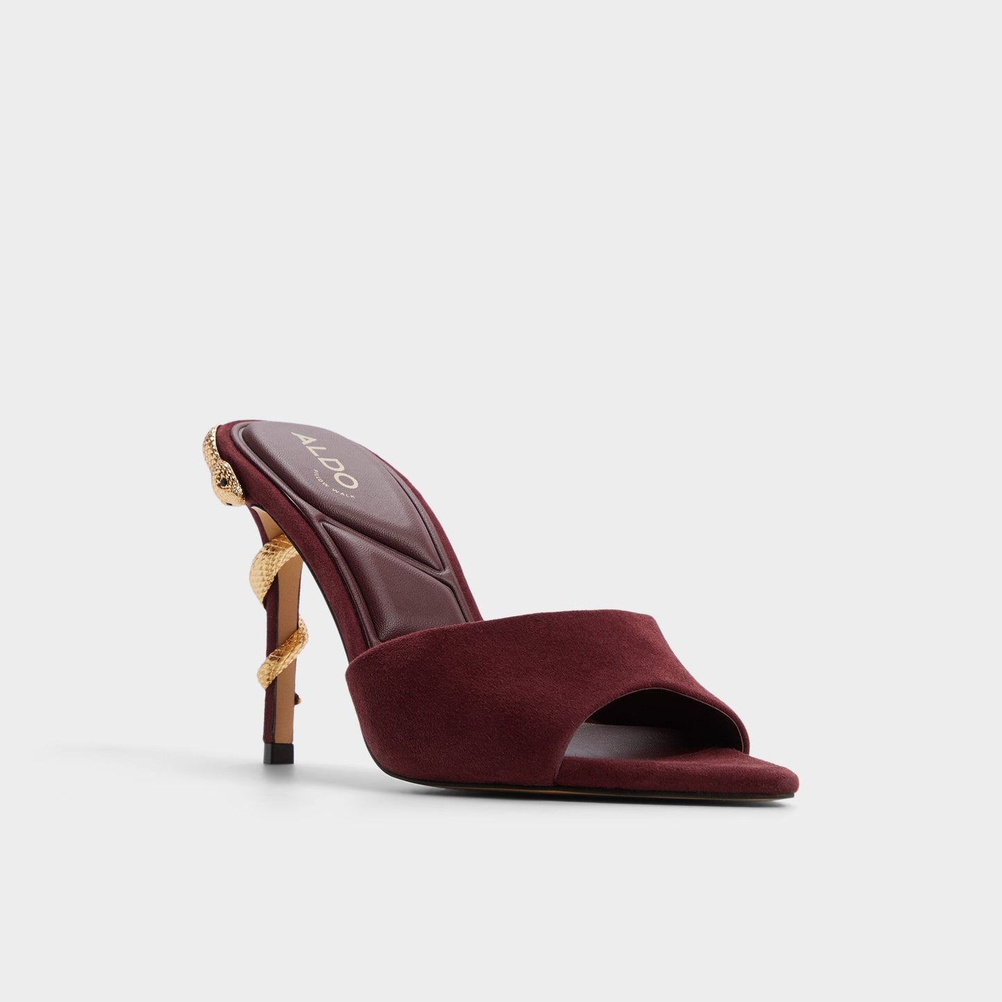 Seashella in Bordo - Heeled mule - Bordo