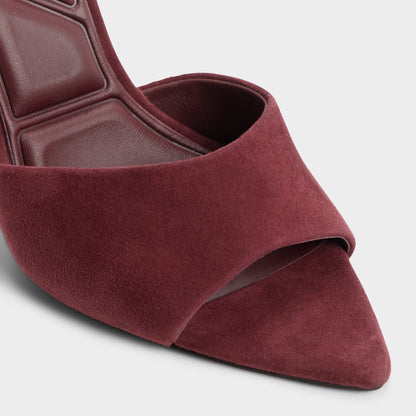 Seashella in Bordo - Heeled mule - Bordo