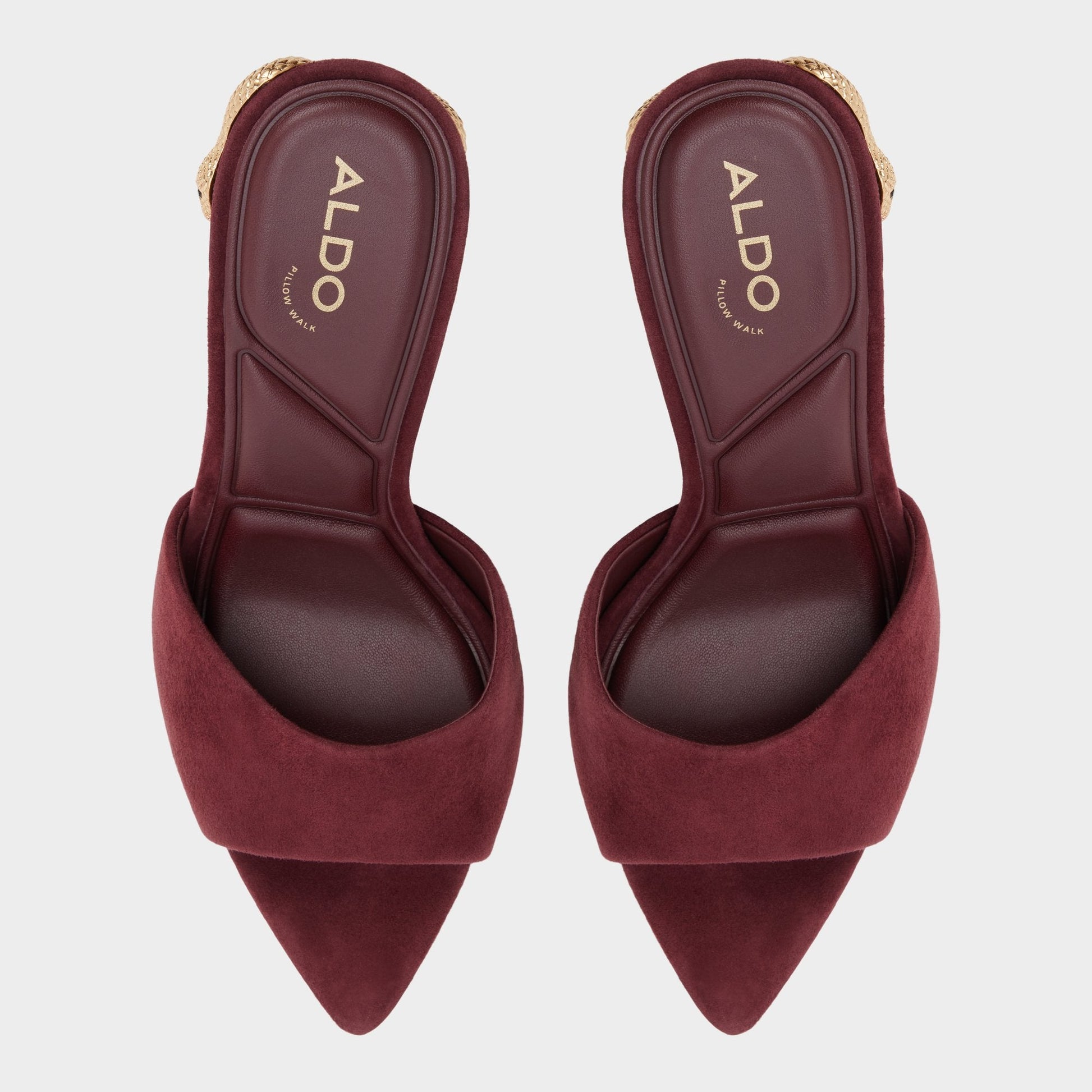 Seashella in Bordo - Heeled mule - Bordo