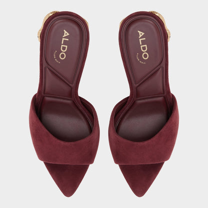 Seashella in Bordo - Heeled mule - Bordo
