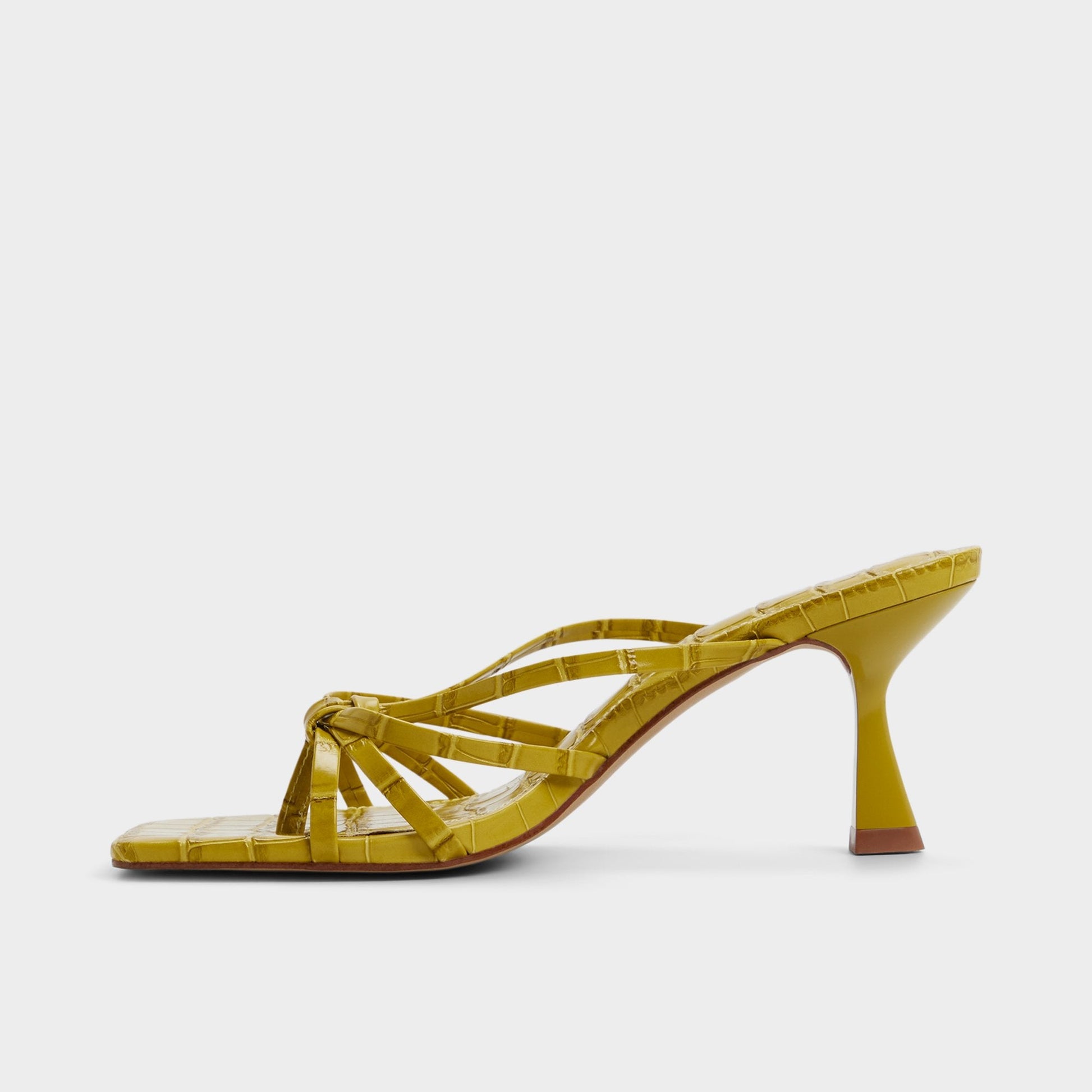 Lumera in Other Yellow - Heeled mule, Stiletto heel - Other yellow