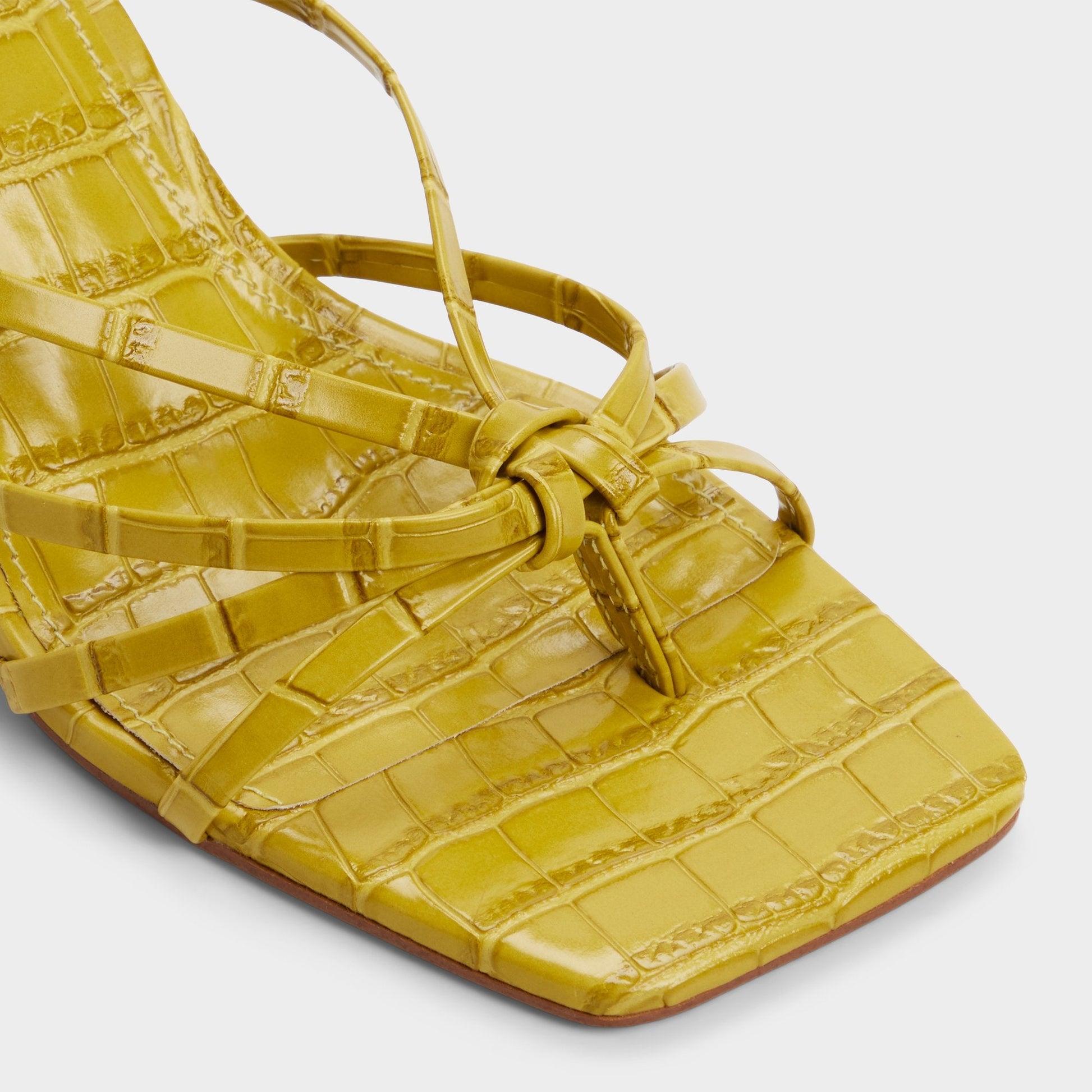 Lumera in Other Yellow - Heeled mule, Stiletto heel - Other yellow