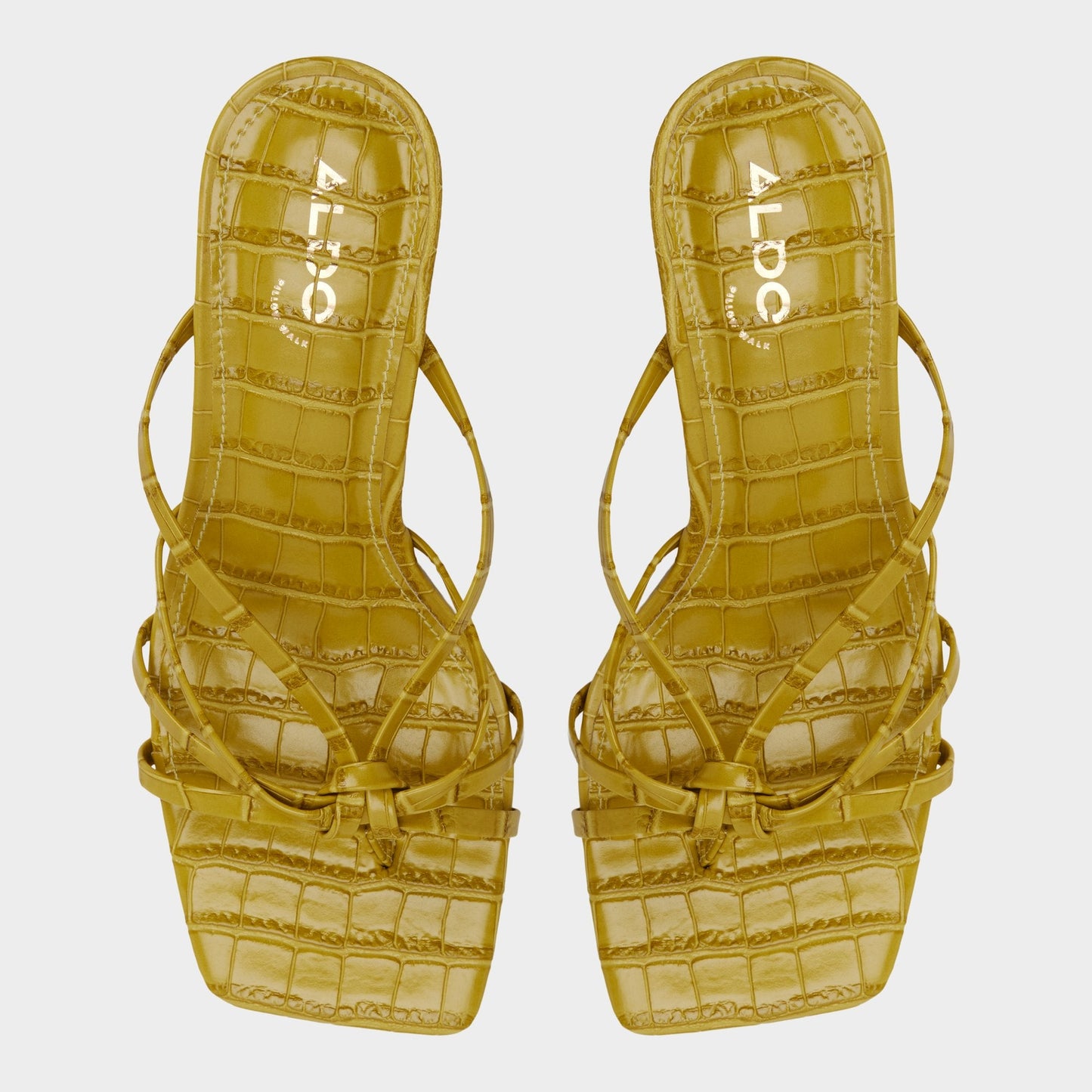 Lumera in Other Yellow - Heeled mule, Stiletto heel - Other yellow
