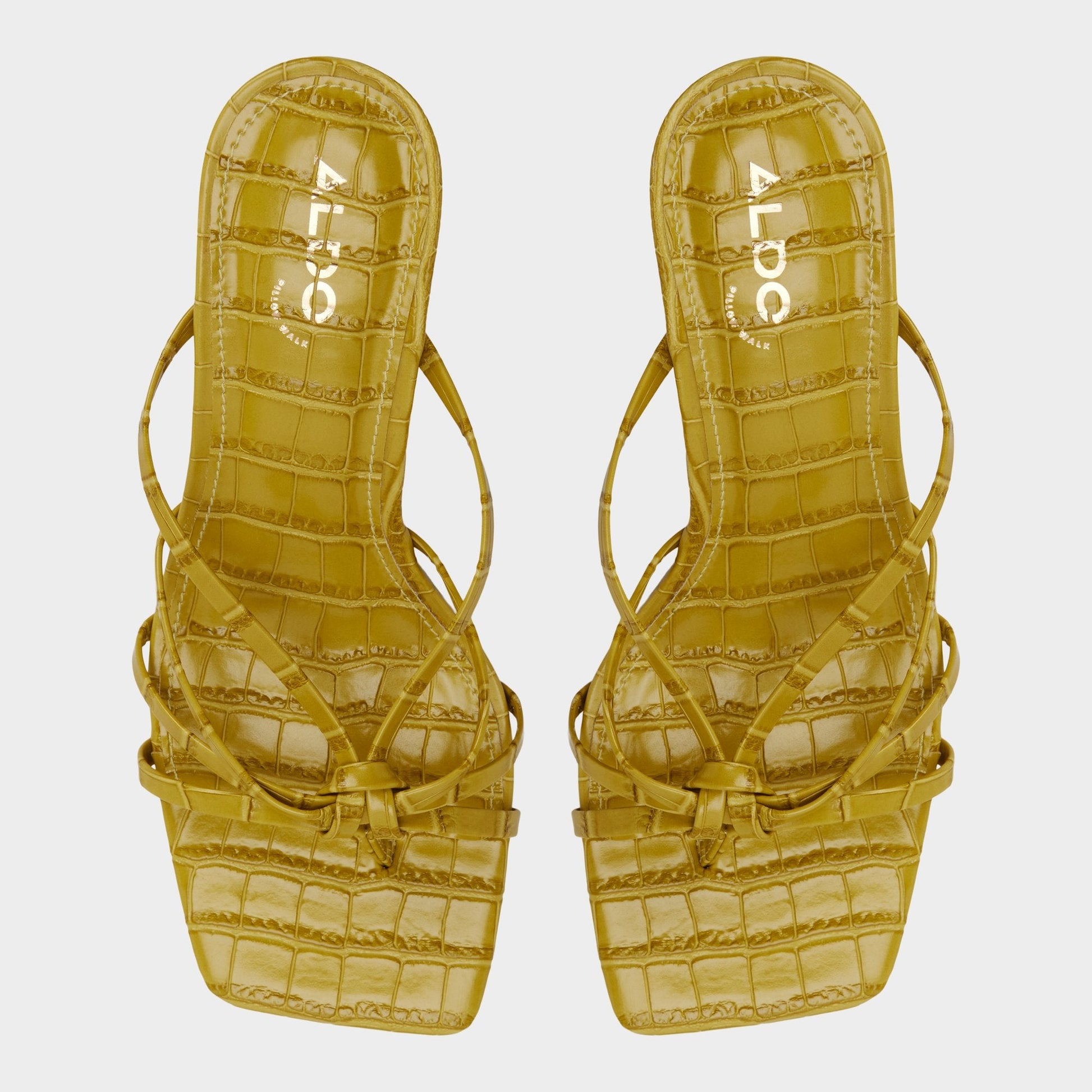 Lumera in Other Yellow - Heeled mule, Stiletto heel - Other yellow
