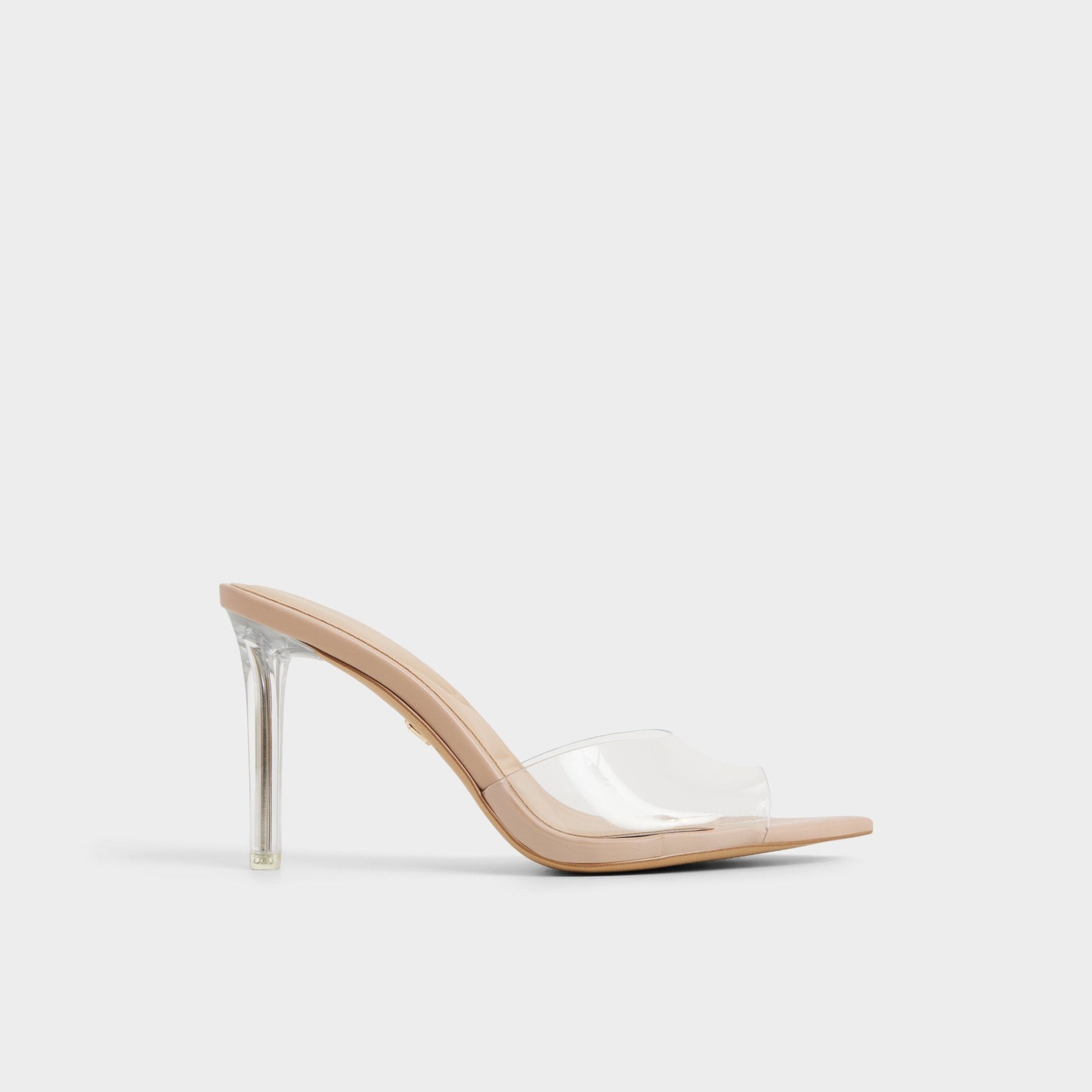Anitabrilden Beige Women's Mule slides - Heeled mule, Stiletto heel - Beige
