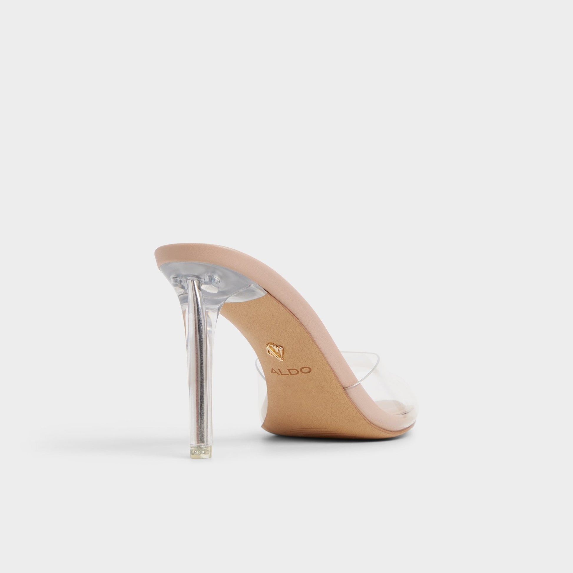 Anitabrilden Beige Women's Mule slides - Heeled mule, Stiletto heel - Beige