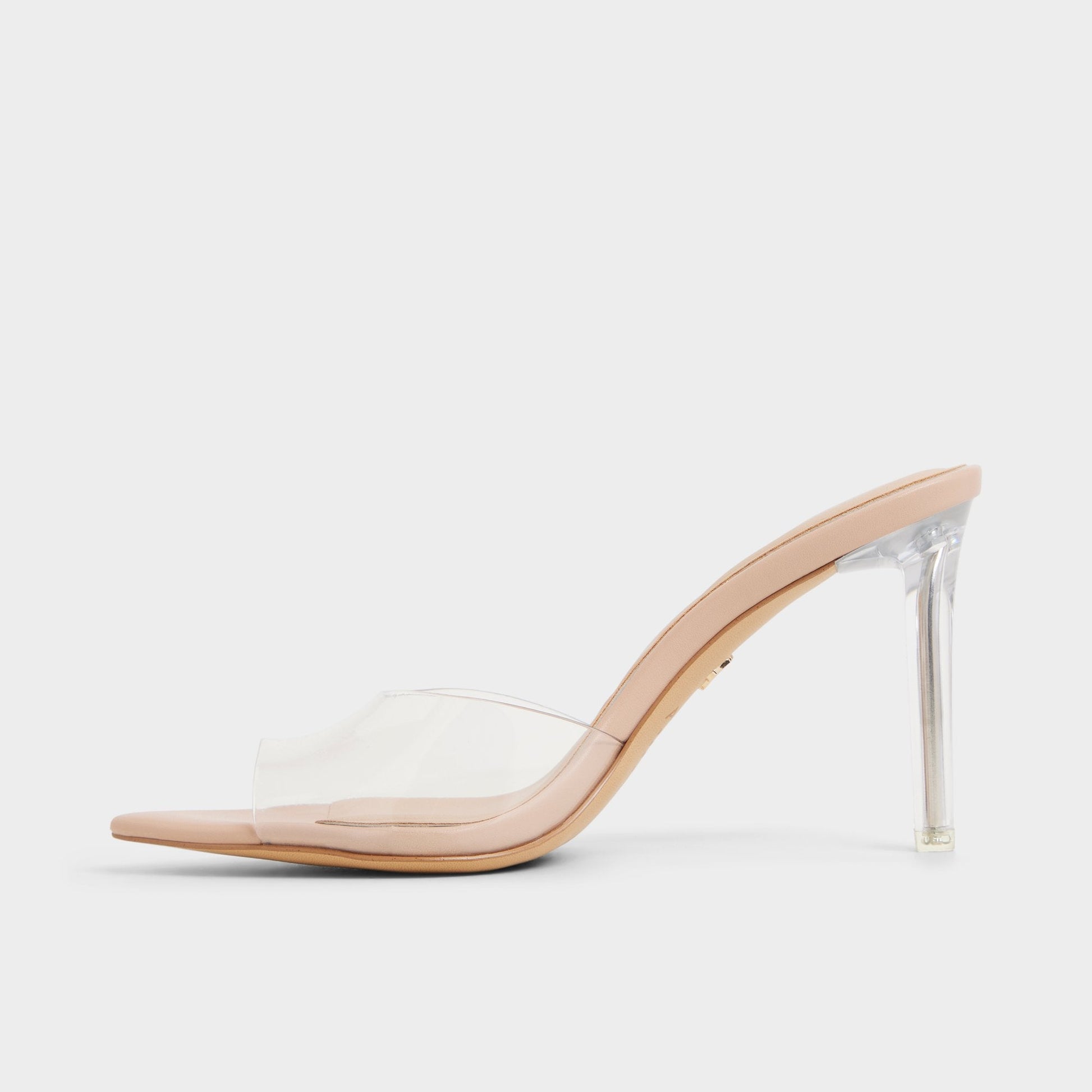 Anitabrilden Beige Women's Mule slides - Heeled mule, Stiletto heel - Beige