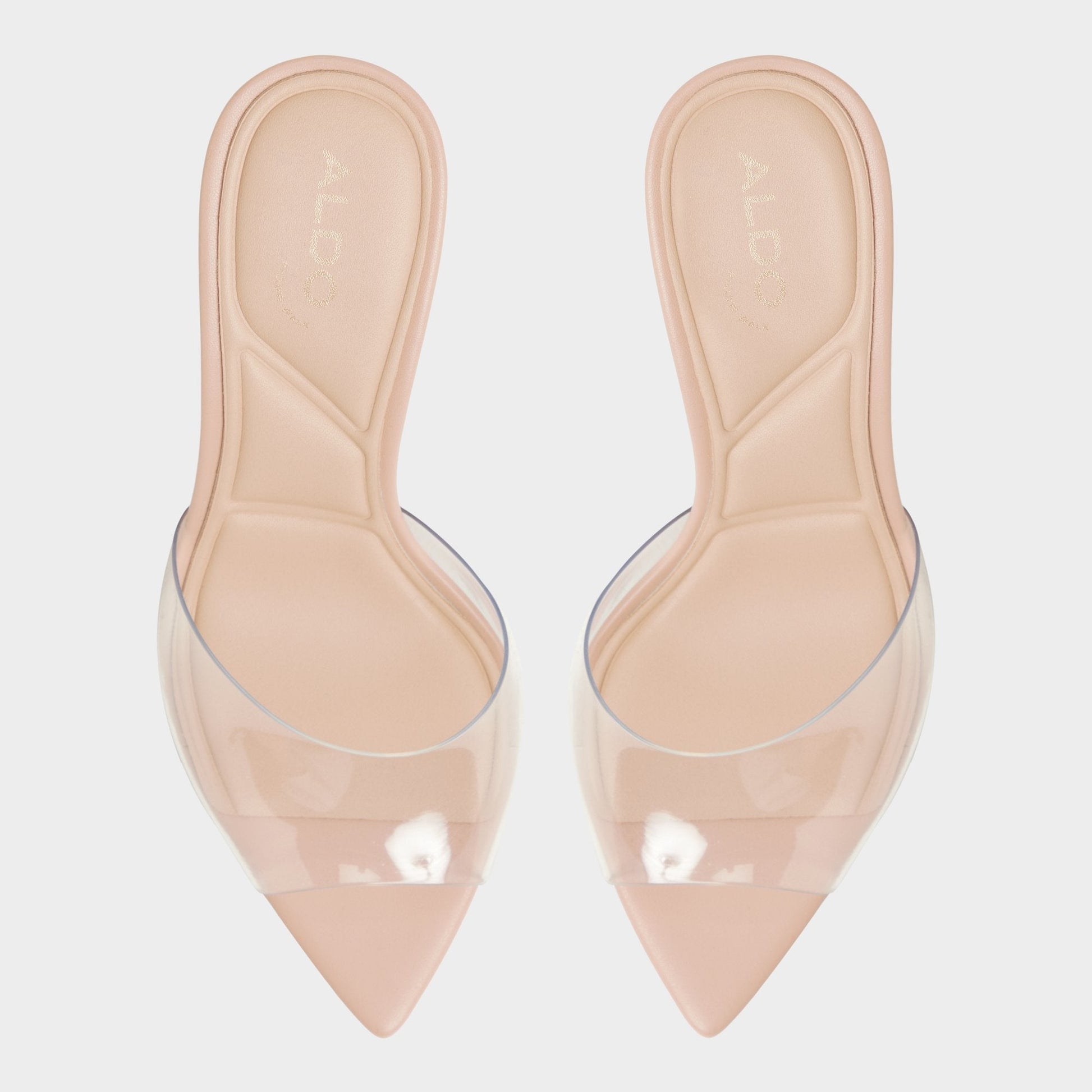 Anitabrilden Beige Women's Mule slides - Heeled mule, Stiletto heel - Beige