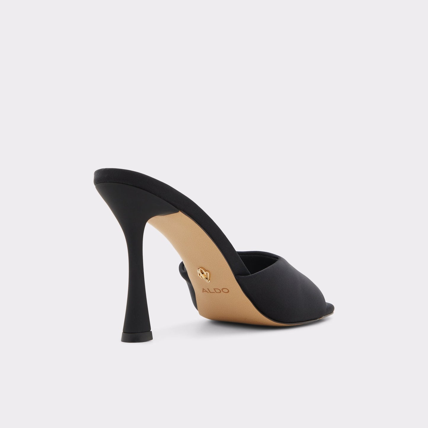 Evadalia Black Women's Heeled mules - Heeled mule, Stiletto heel - Black