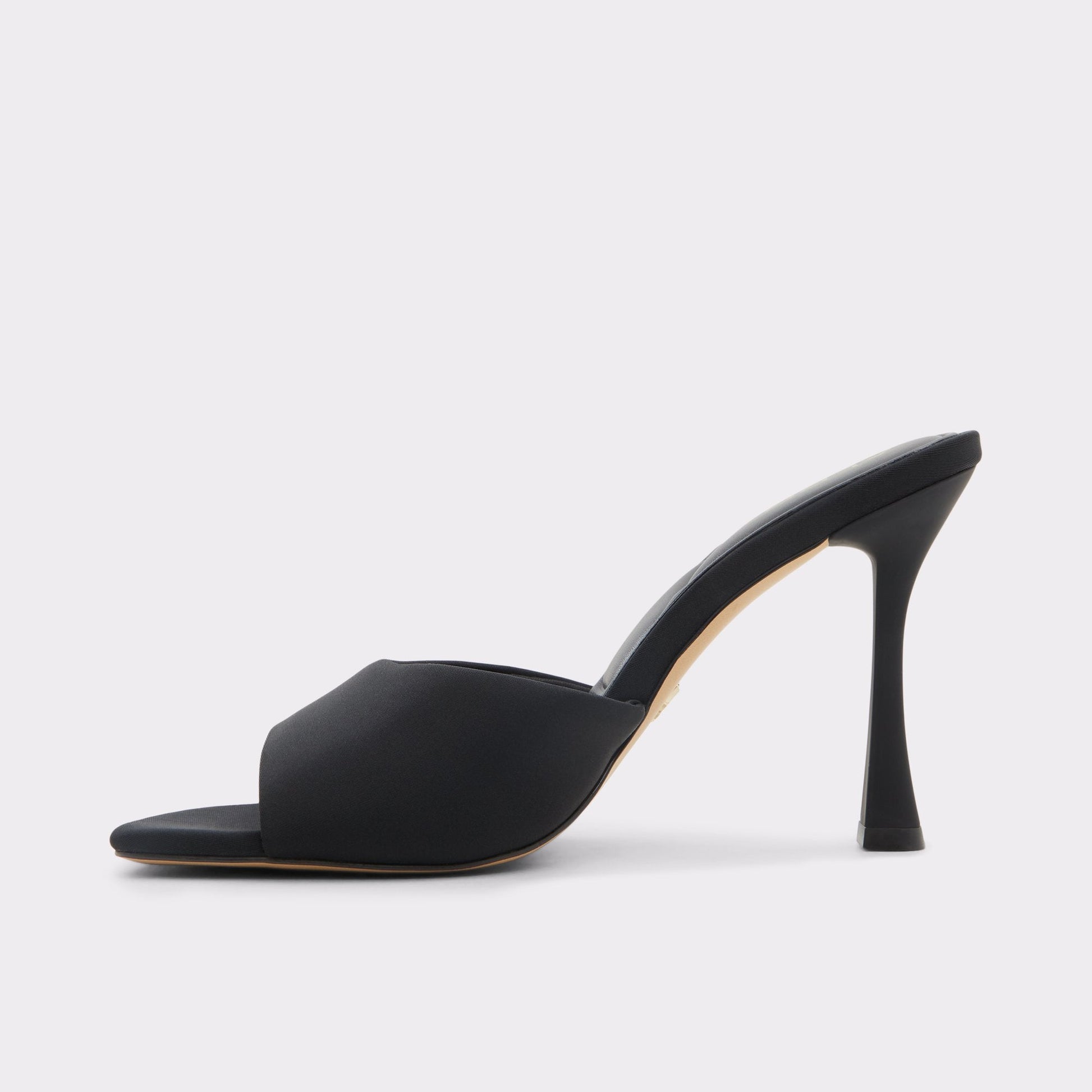 Evadalia Black Women's Heeled mules - Heeled mule, Stiletto heel - Black