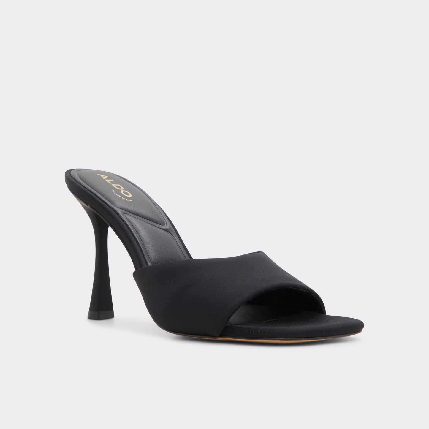 Evadalia Black Women's Heeled mules - Heeled mule, Stiletto heel - Black