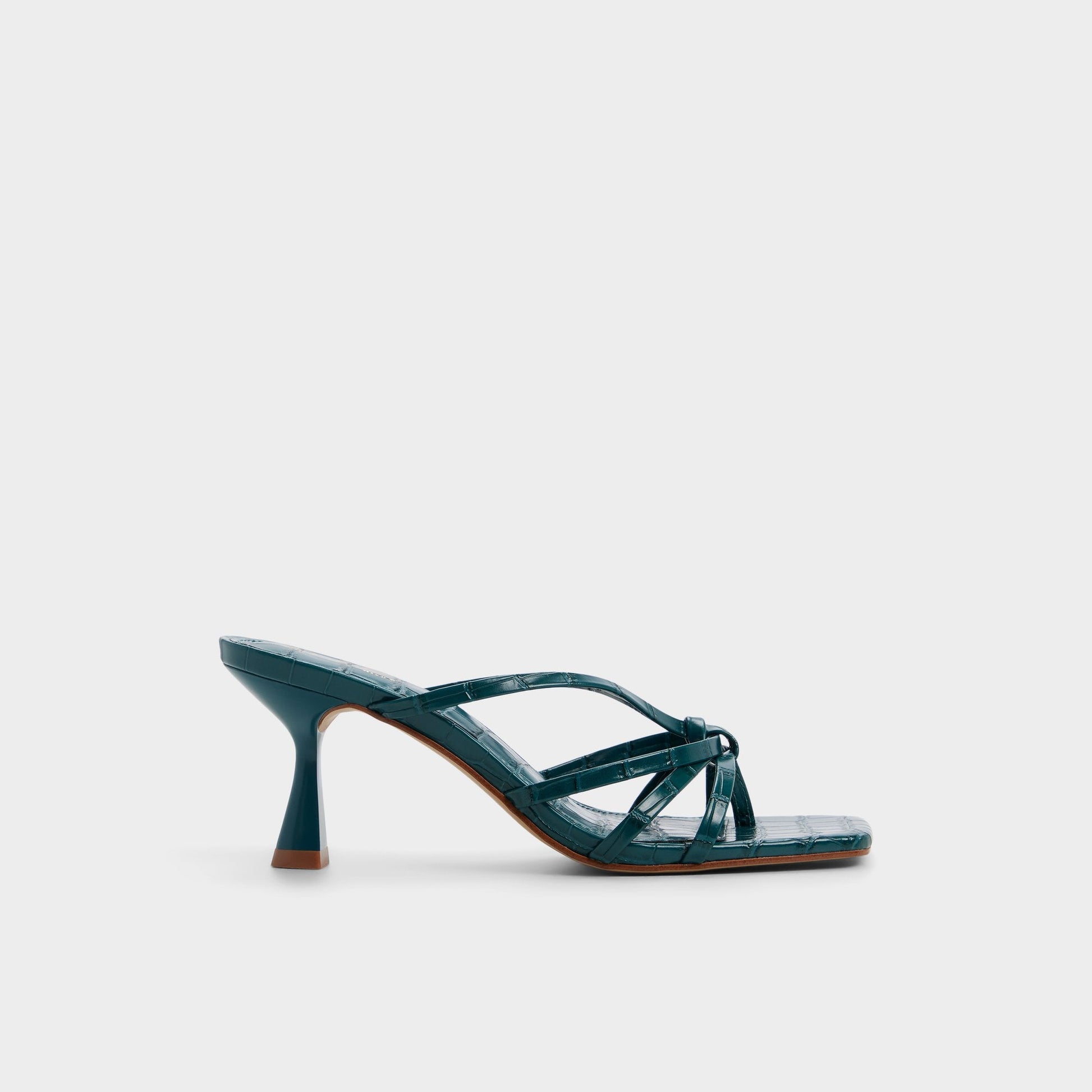 Lumera in Other Green - Heeled mule, Stiletto heel - Other green