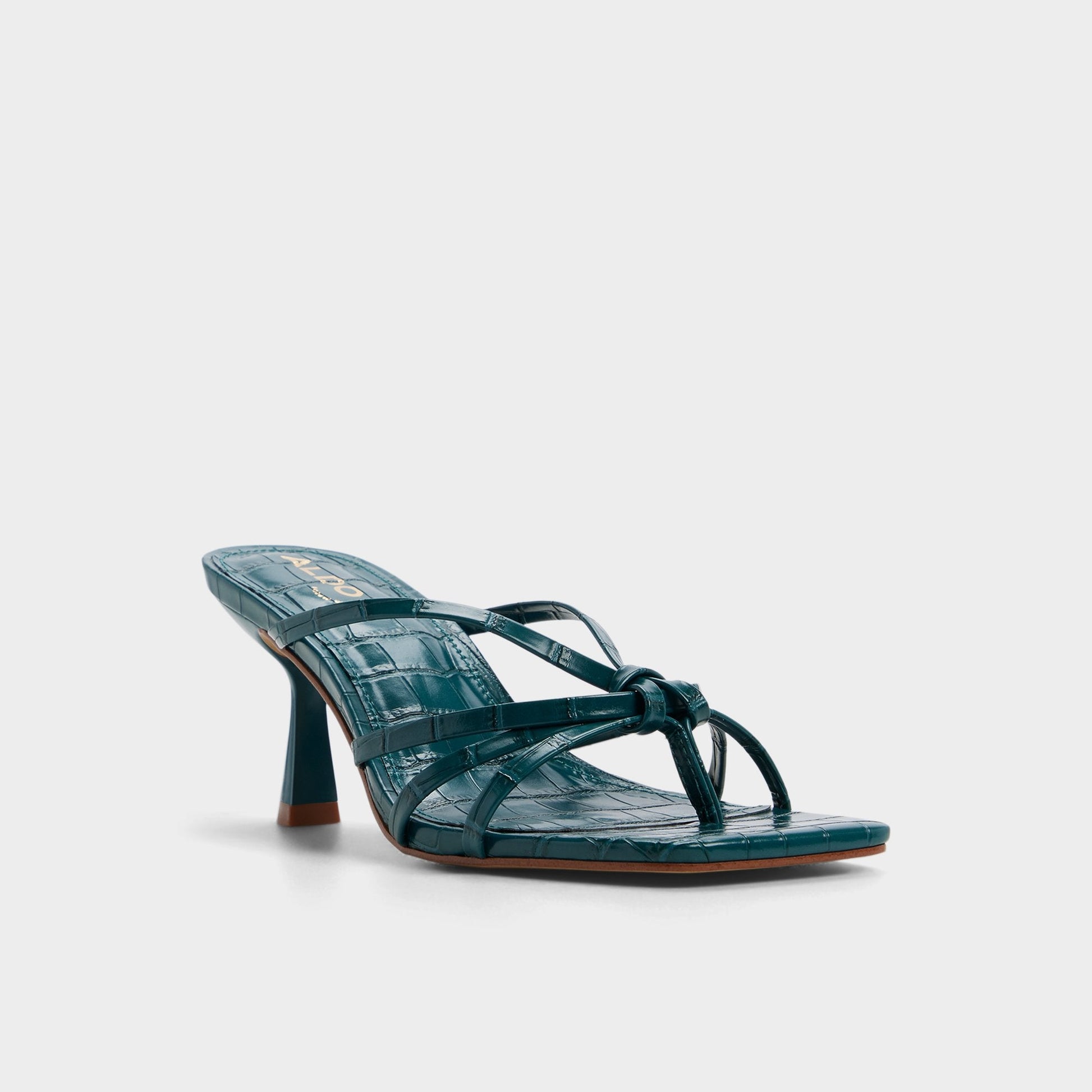 Lumera in Other Green - Heeled mule, Stiletto heel - Other green