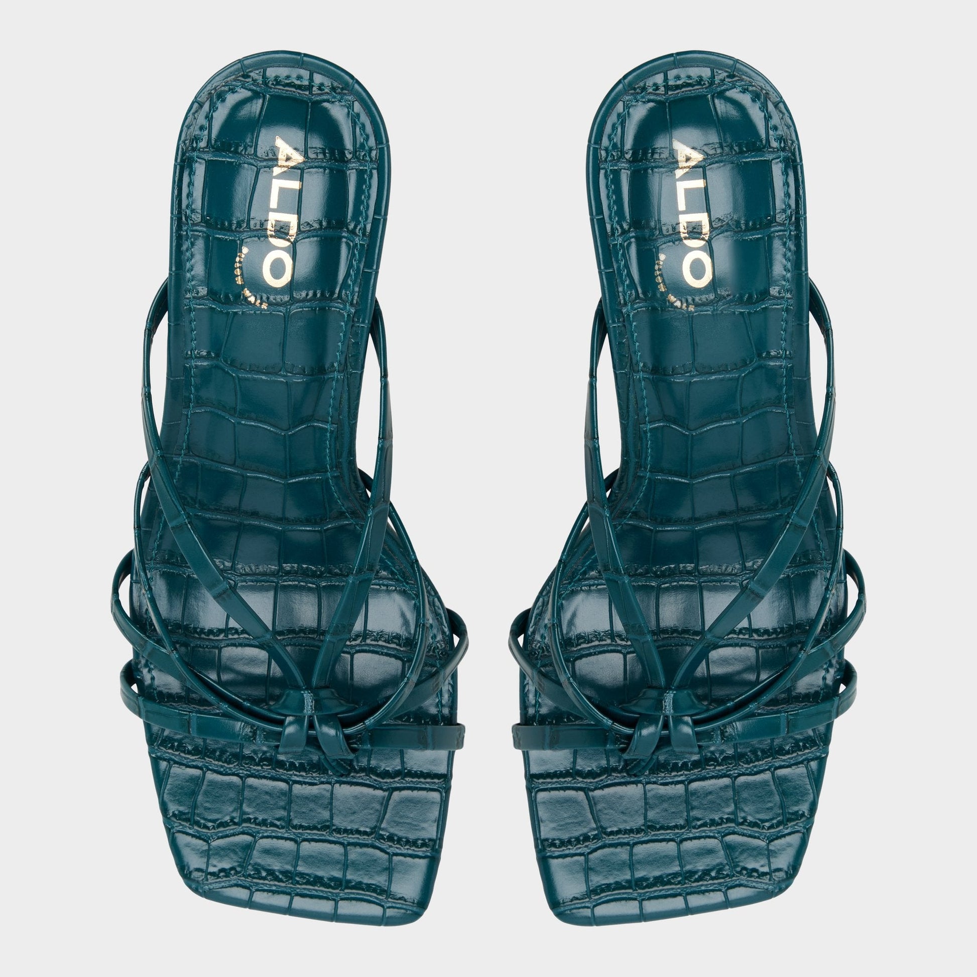 Lumera in Other Green - Heeled mule, Stiletto heel - Other green