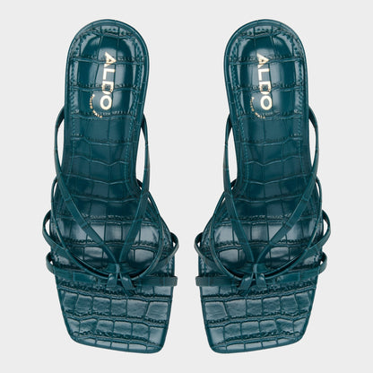 Lumera in Other Green - Heeled mule, Stiletto heel - Other green