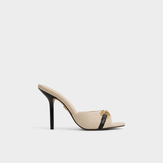Madelynie in Open Natural - Heeled mule - Open natural