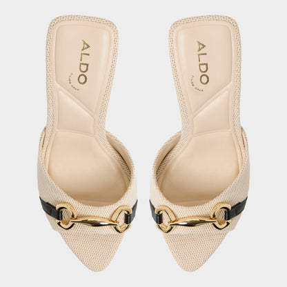 Madelynie in Open Natural - Heeled mule - Open natural