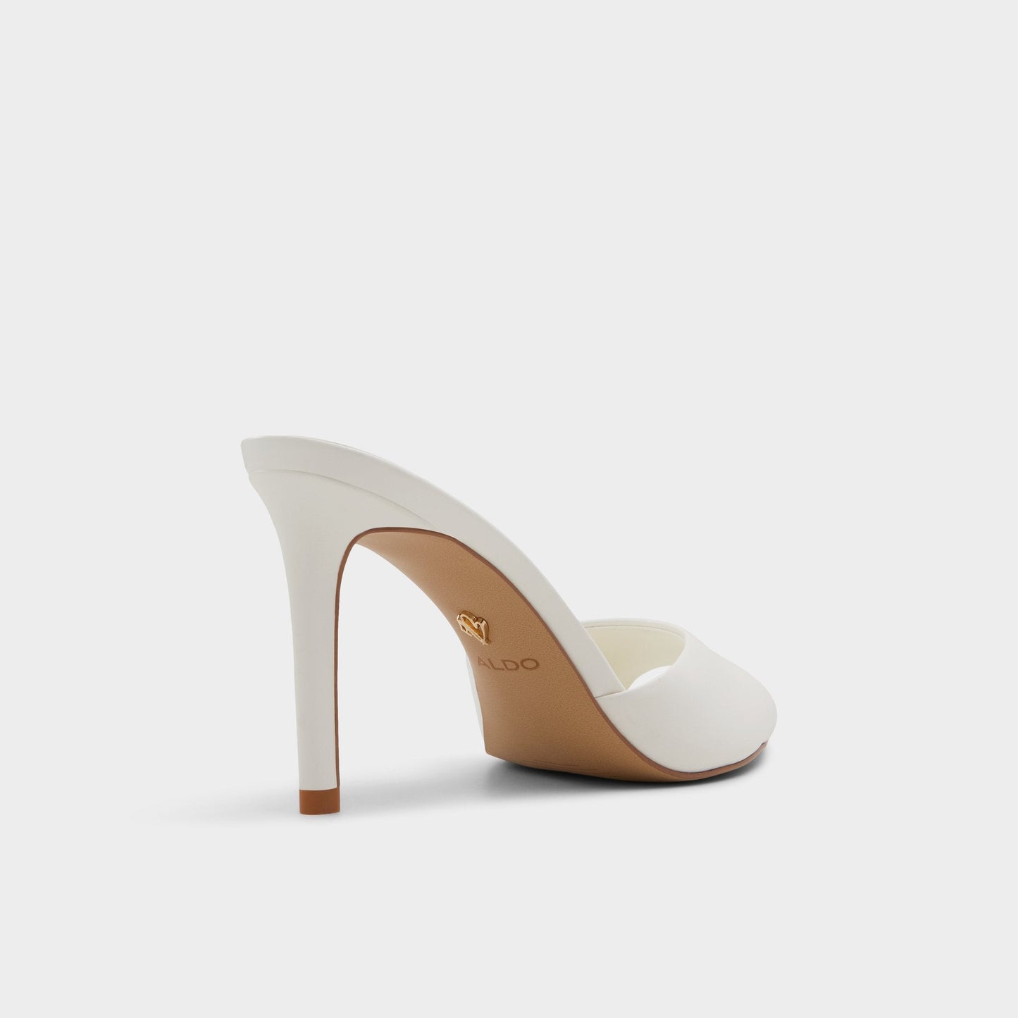 Anniebrilden White Women's Heeled mules - Heeled mule, Stiletto heel - White