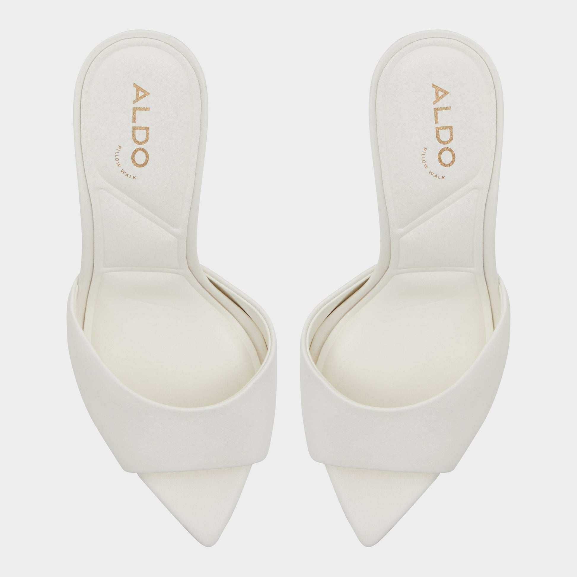 Anniebrilden White Women's Heeled mules - Heeled mule, Stiletto heel - White