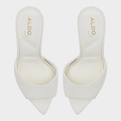 Anniebrilden White Women's Heeled mules - Heeled mule, Stiletto heel - White