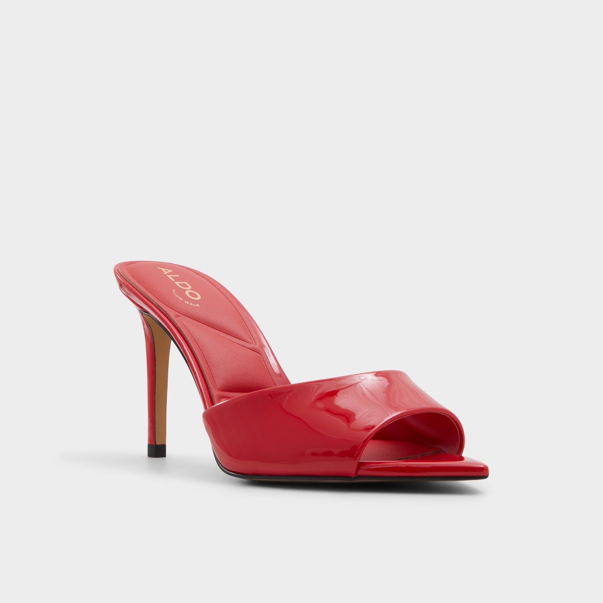 Anniebrilden Red Women's Heeled mules - Heeled mule, Stiletto heel - Red