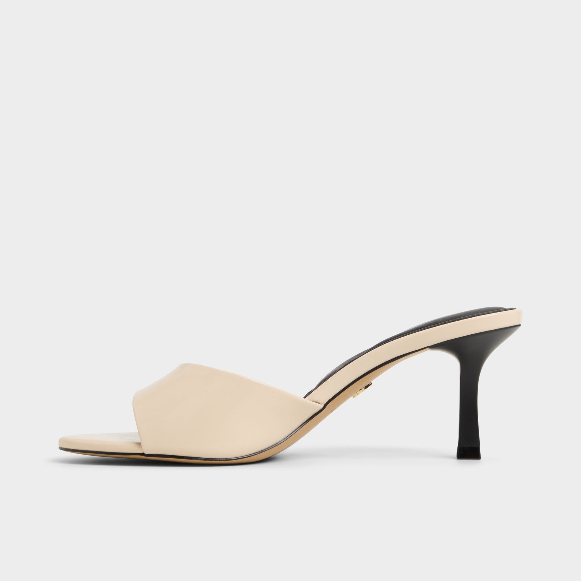 Annaberaen in Light Beige - Heeled mule, Stiletto heel - Light beige