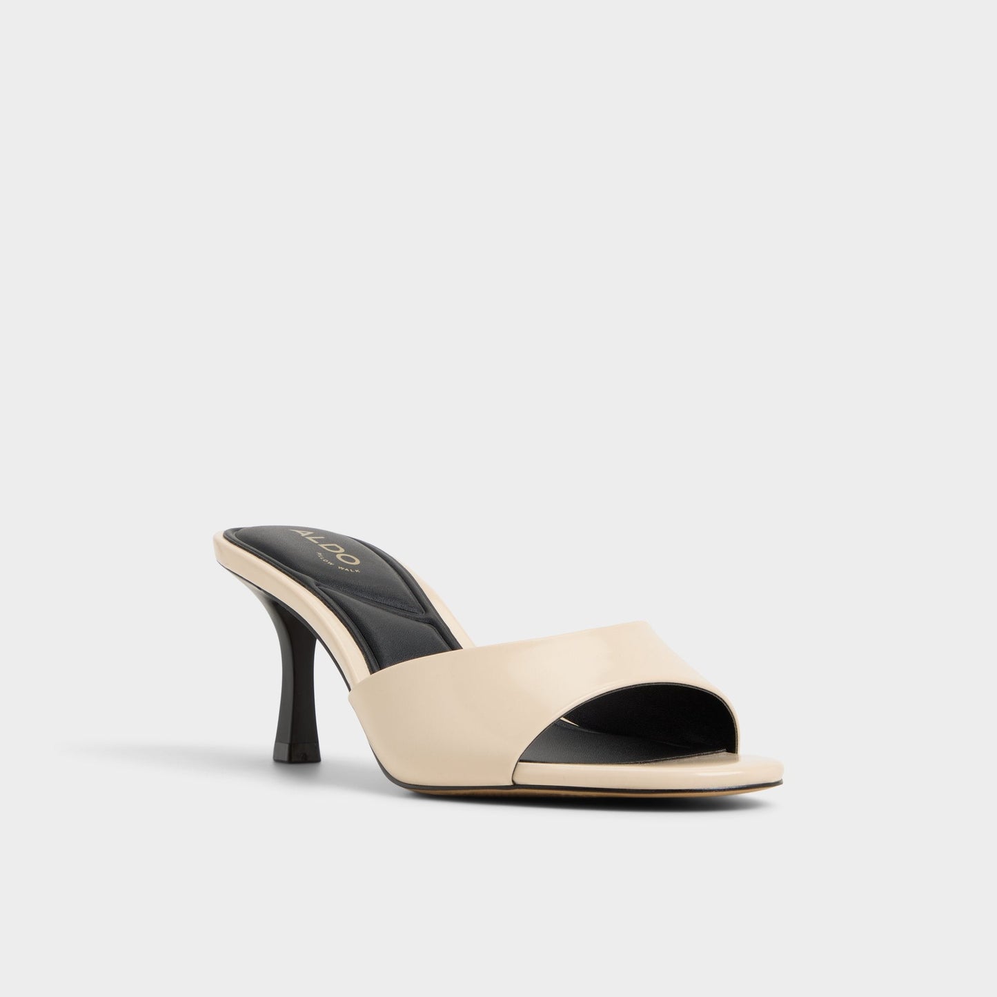 Annaberaen in Light Beige - Heeled mule, Stiletto heel - Light beige