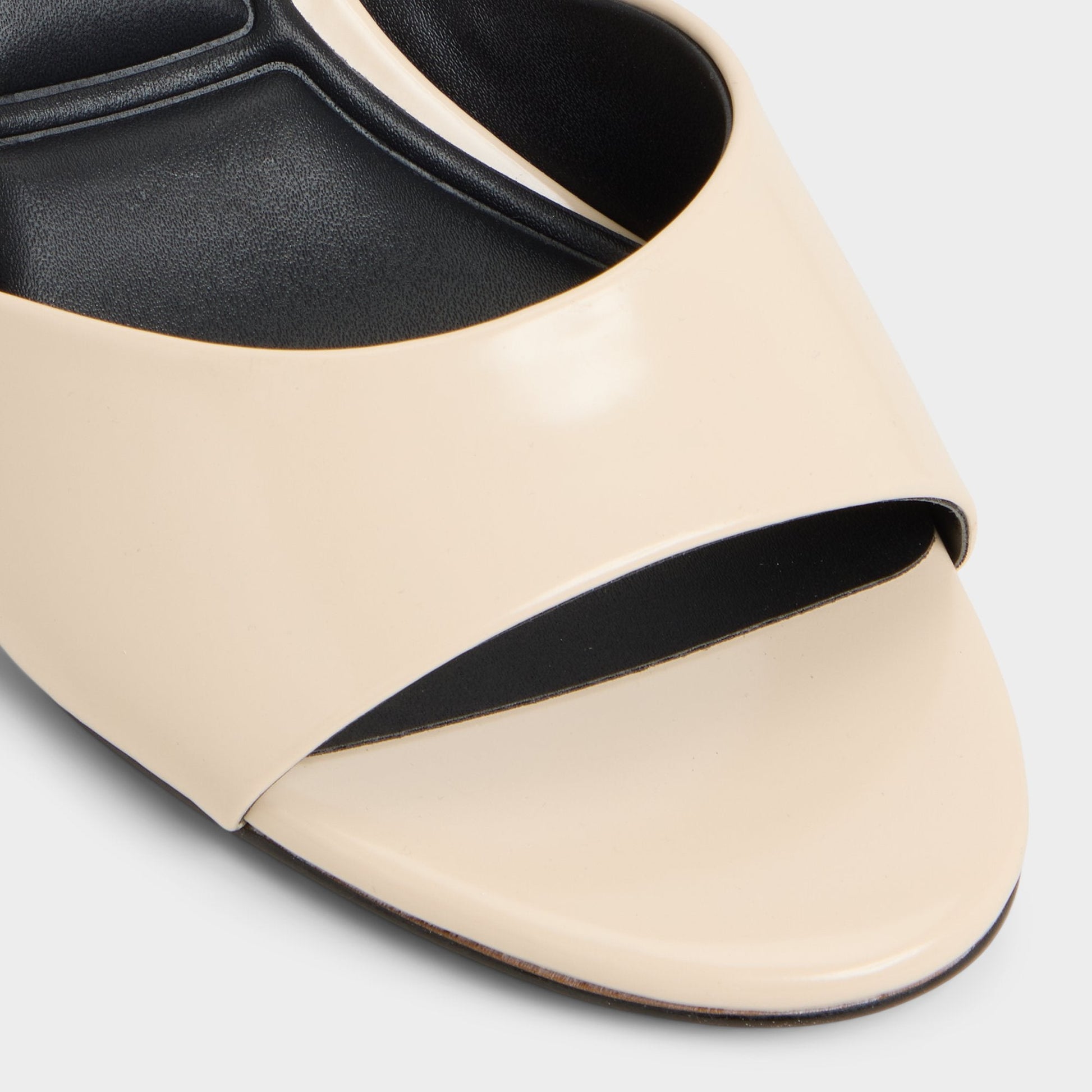 Annaberaen in Light Beige - Heeled mule, Stiletto heel - Light beige