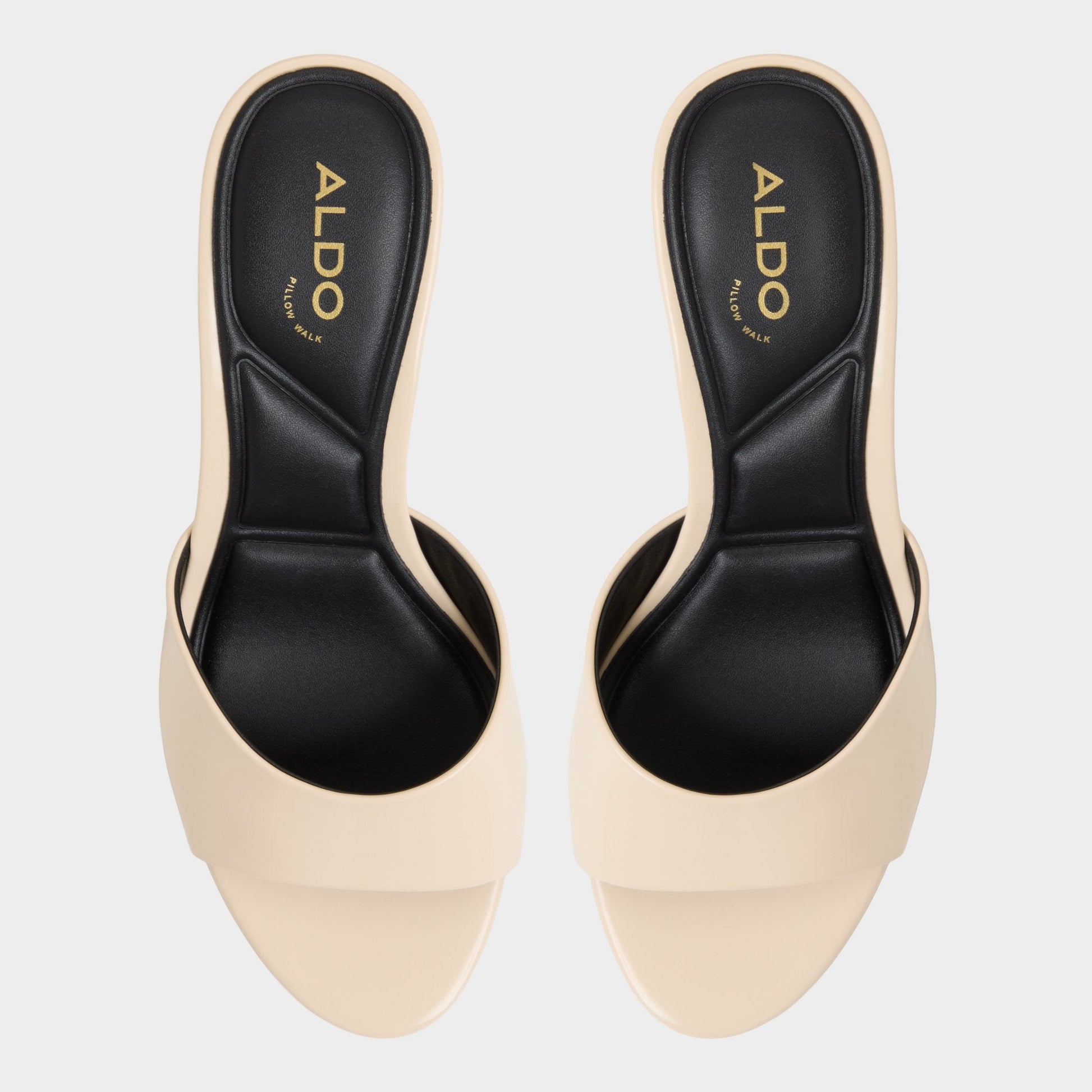 Annaberaen in Light Beige - Heeled mule, Stiletto heel - Light beige