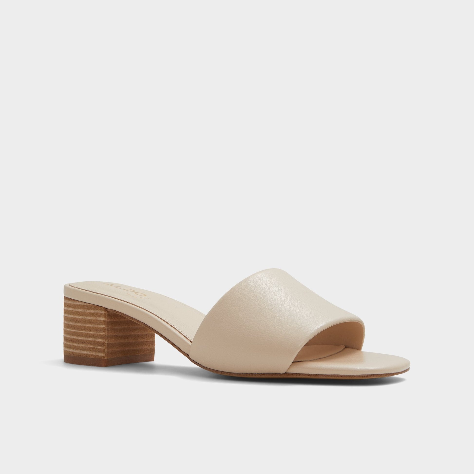 Claudina Other Beige Women's Block heels - Heeled mule, Block heel - Other Beige