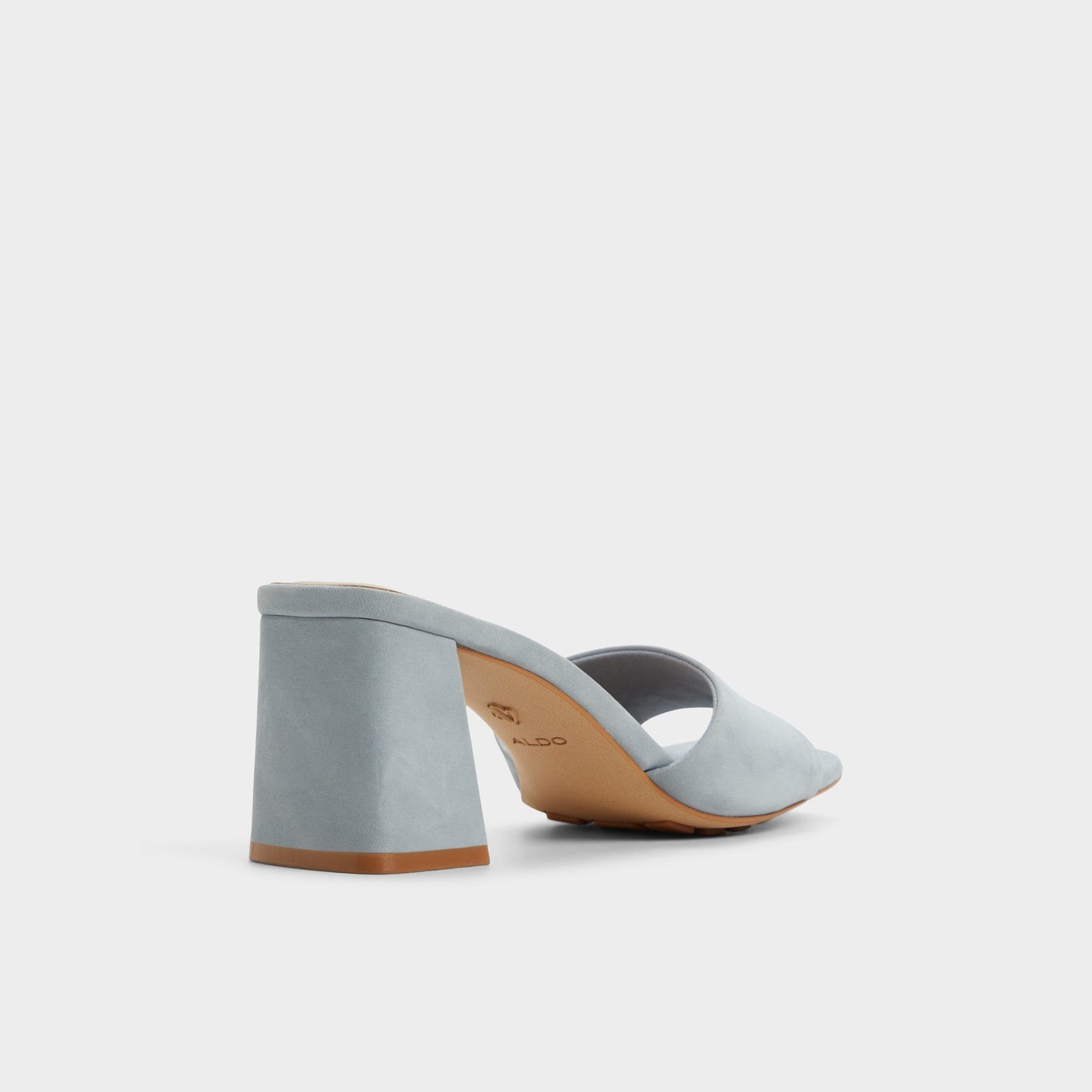 Tisha Other Blue Women's Heeled mules - Heeled mule, Block heel - Other Blue