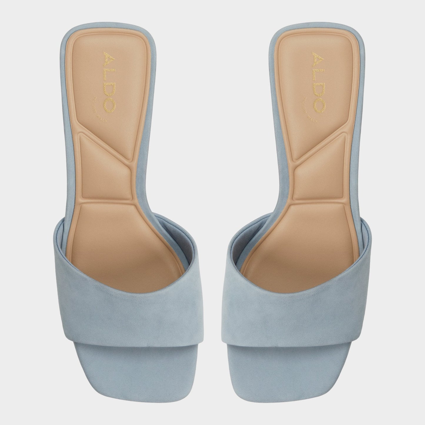 Tisha Other Blue Women's Heeled mules - Heeled mule, Block heel - Other Blue