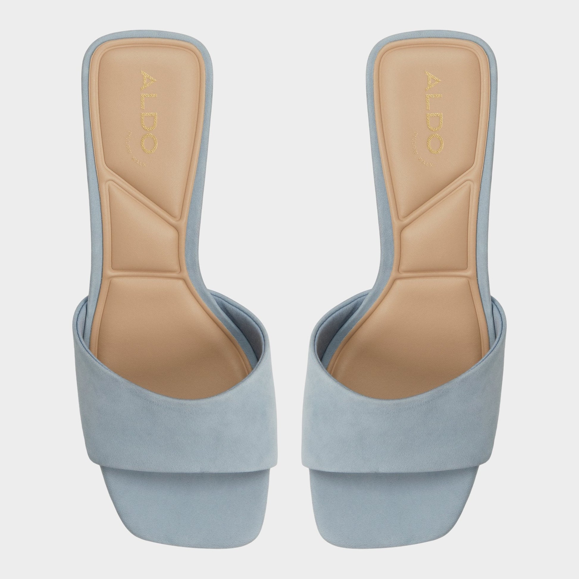Tisha Other Blue Women's Heeled mules - Heeled mule, Block heel - Other Blue