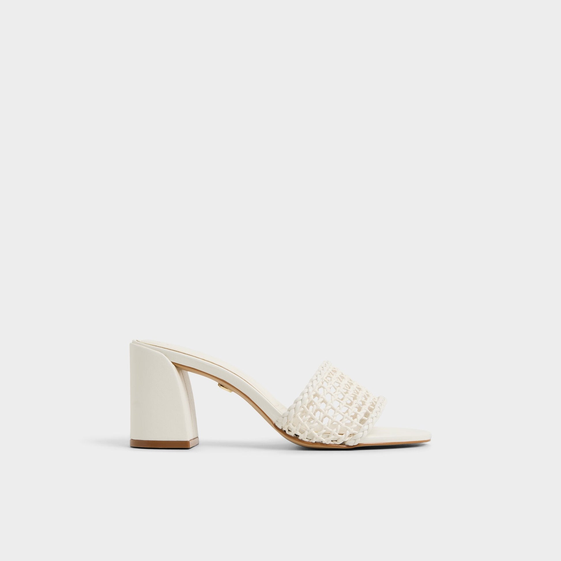 Beachdate White/Bone Women's Block heels - Heeled mule, Block heel - White/Bone
