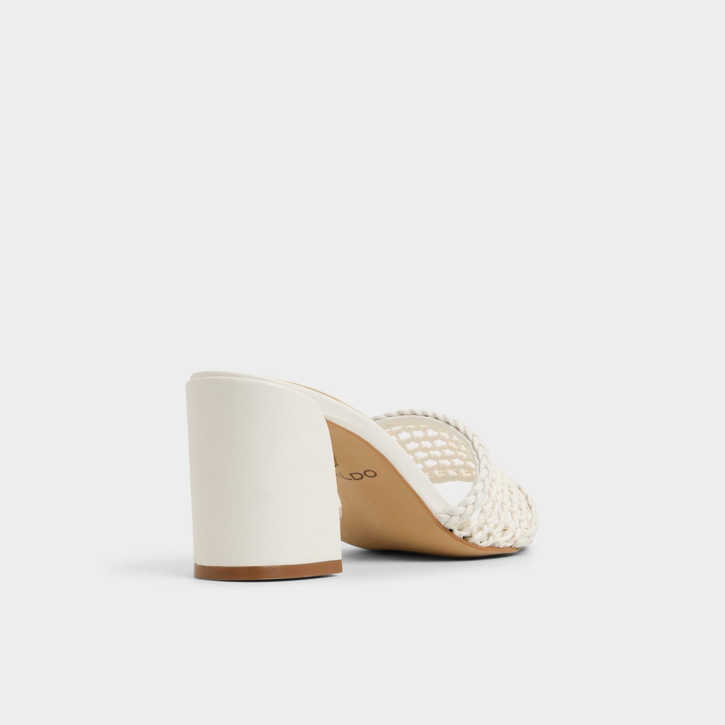 Beachdate White/Bone Women's Block heels - Heeled mule, Block heel - White/Bone