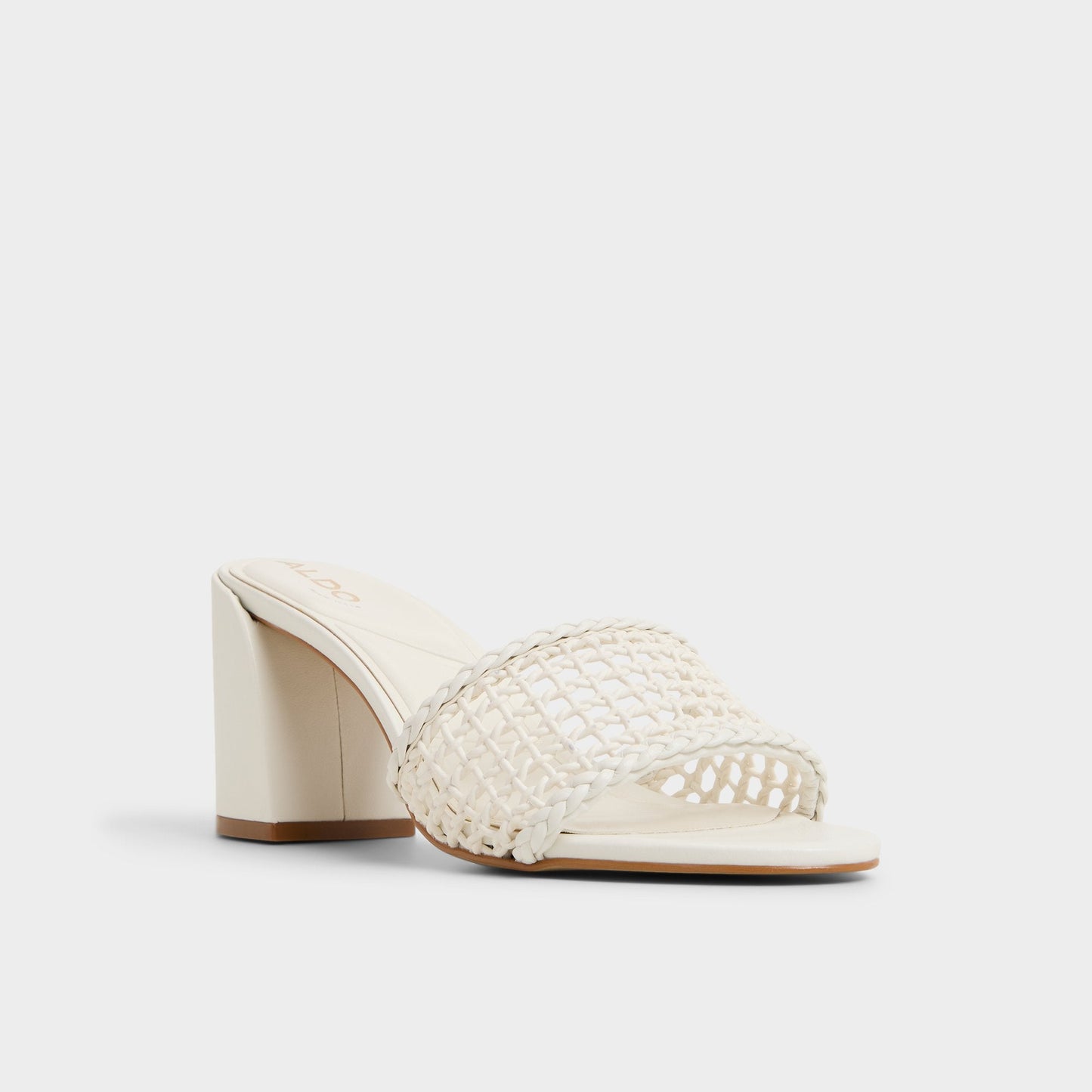 Beachdate White/Bone Women's Block heels - Heeled mule, Block heel - White/Bone