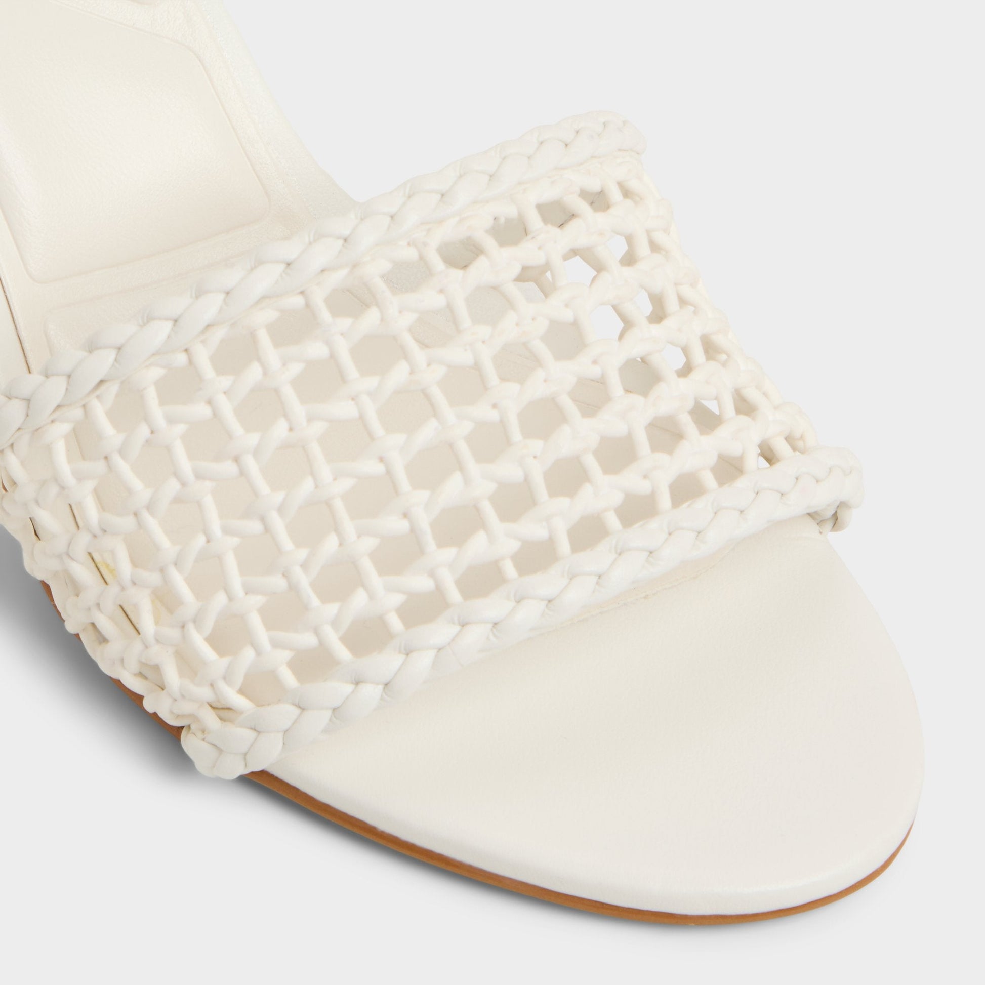 Beachdate White/Bone Women's Block heels - Heeled mule, Block heel - White/Bone