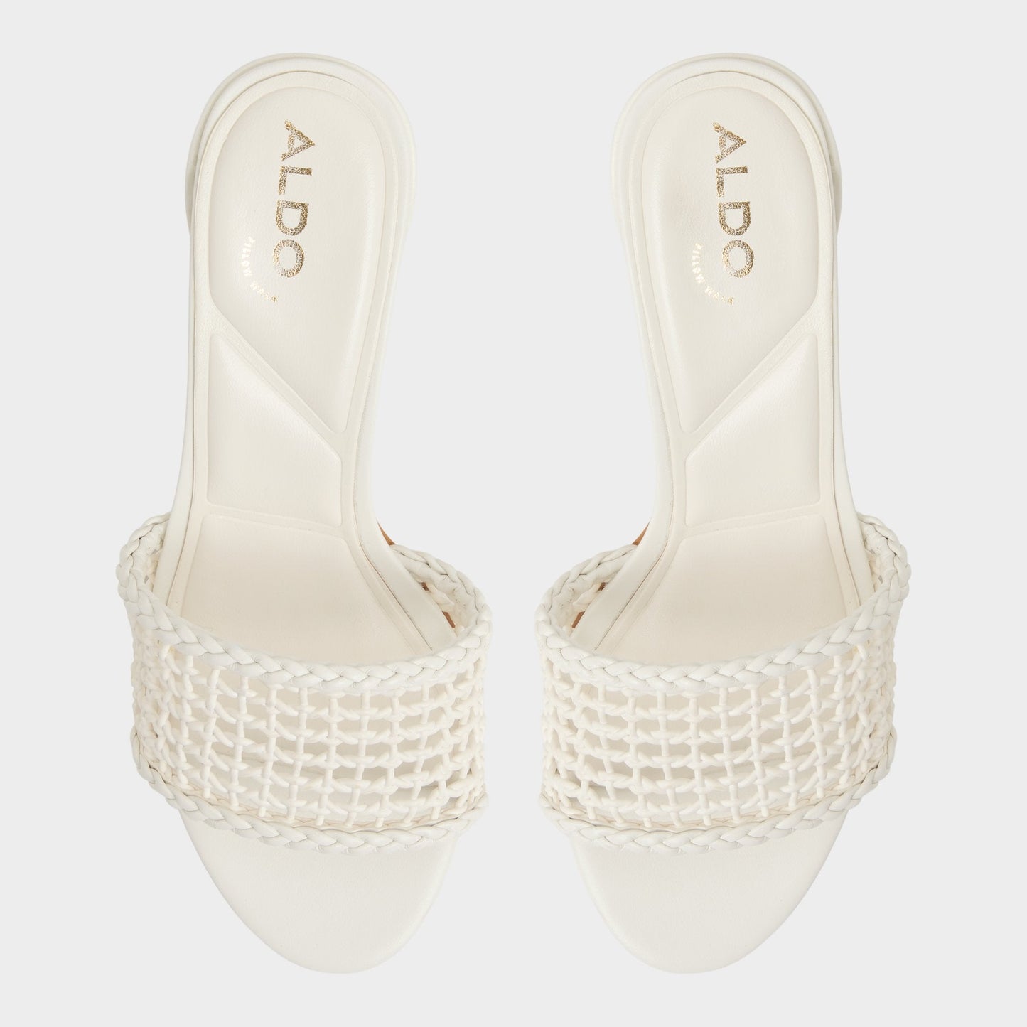 Beachdate White/Bone Women's Block heels - Heeled mule, Block heel - White/Bone