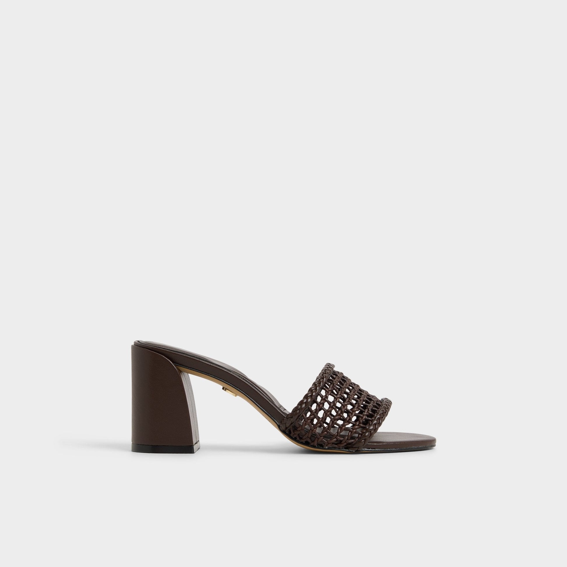 Beachdate Dark Brown Women's Block heels - Heeled mule, Block heel - Dark Brown