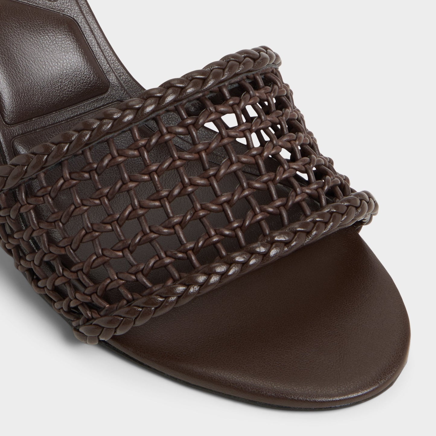 Beachdate Dark Brown Women's Block heels - Heeled mule, Block heel - Dark Brown