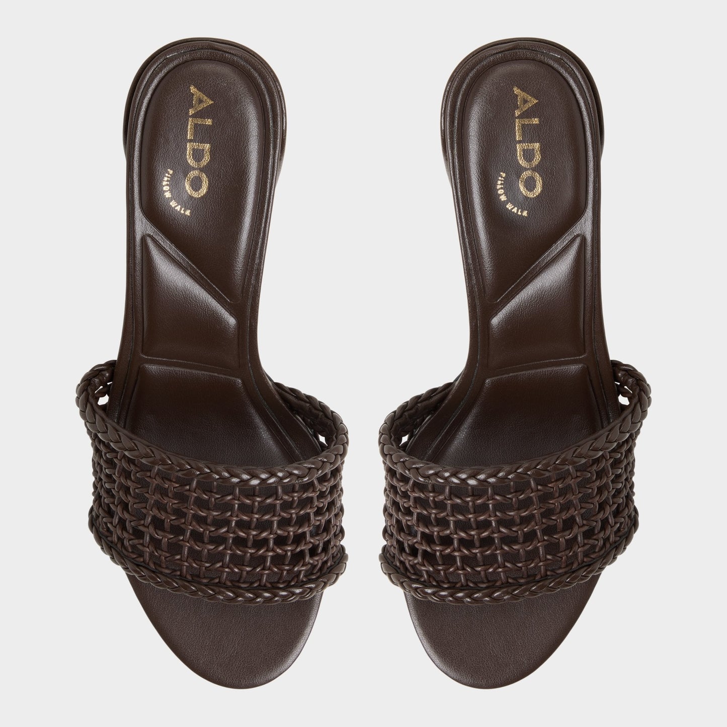 Beachdate Dark Brown Women's Block heels - Heeled mule, Block heel - Dark Brown